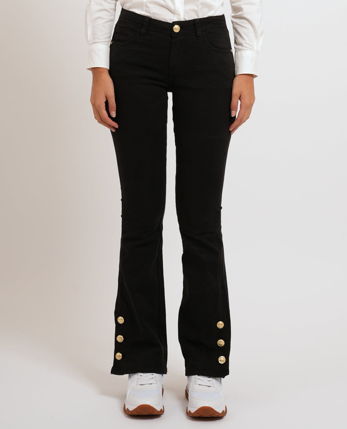 Pantaloni flare da donna Gaudi in twill 