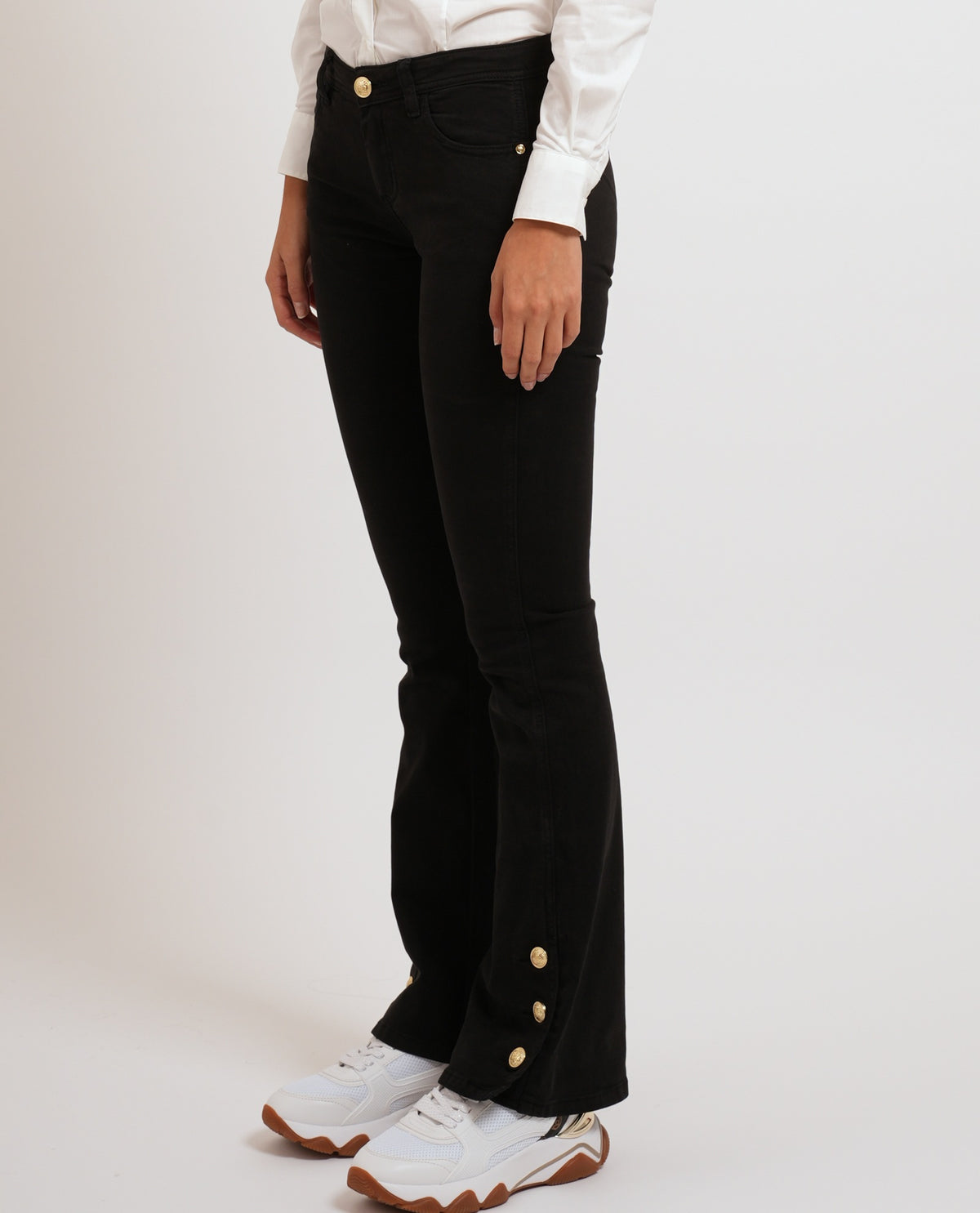 Pantaloni flare da donna Gaudi in twill 