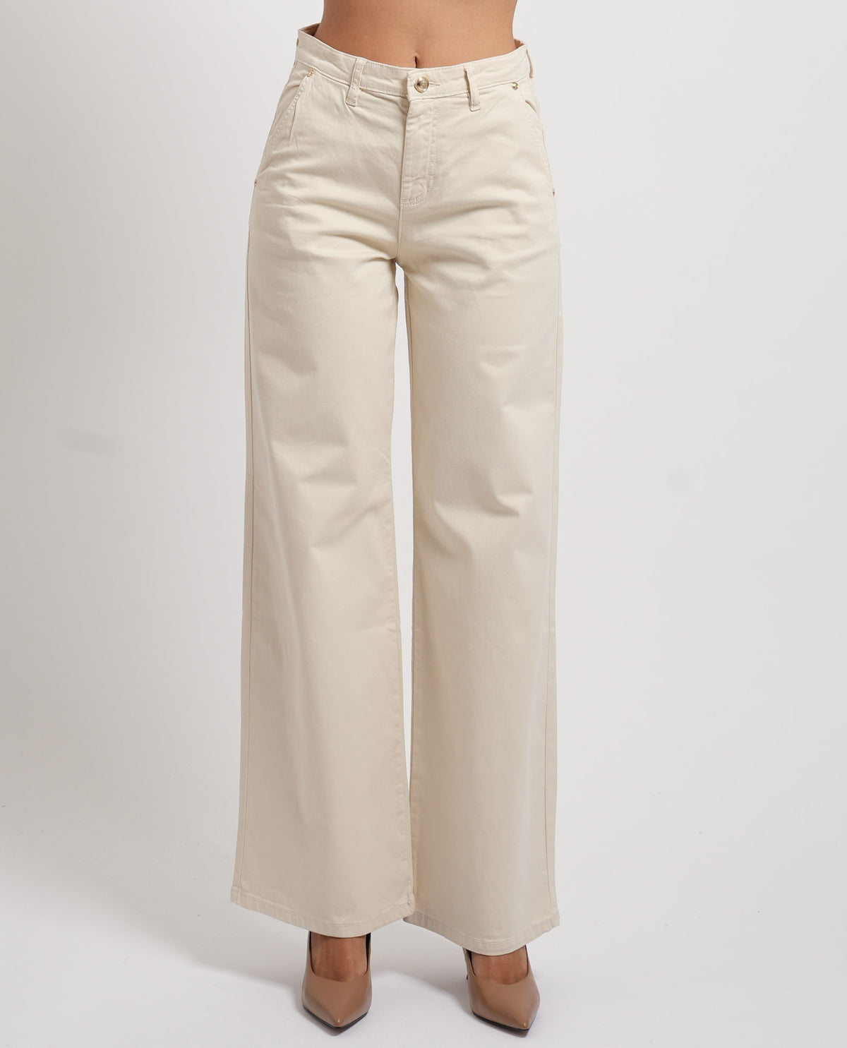 Pantaloni Gaudi donna in cotone elasticizzato 