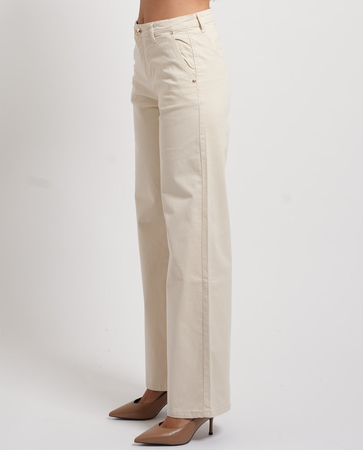 Pantaloni Gaudi donna in cotone elasticizzato 