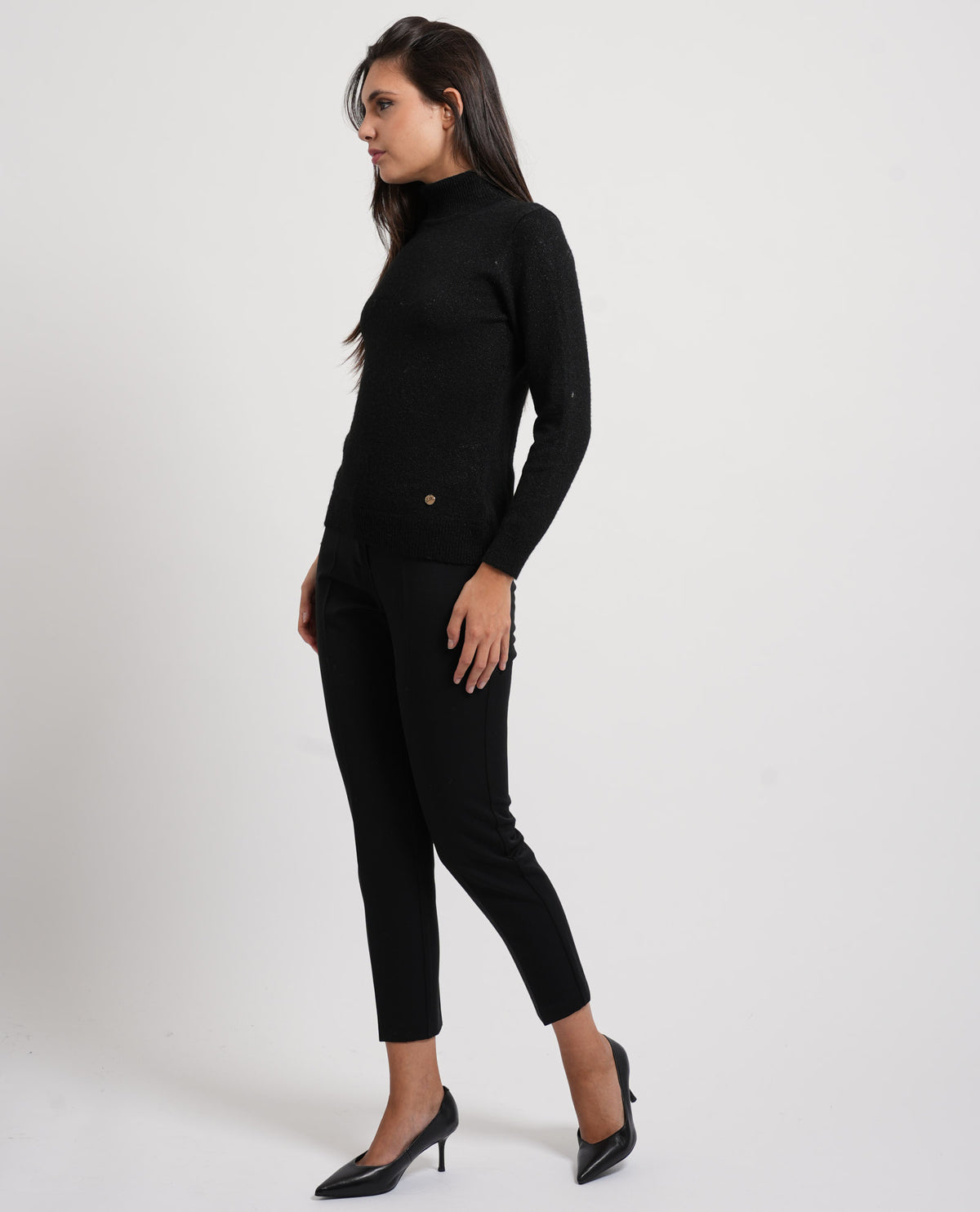 Pantaloni cropped donna Gaudi con piega 