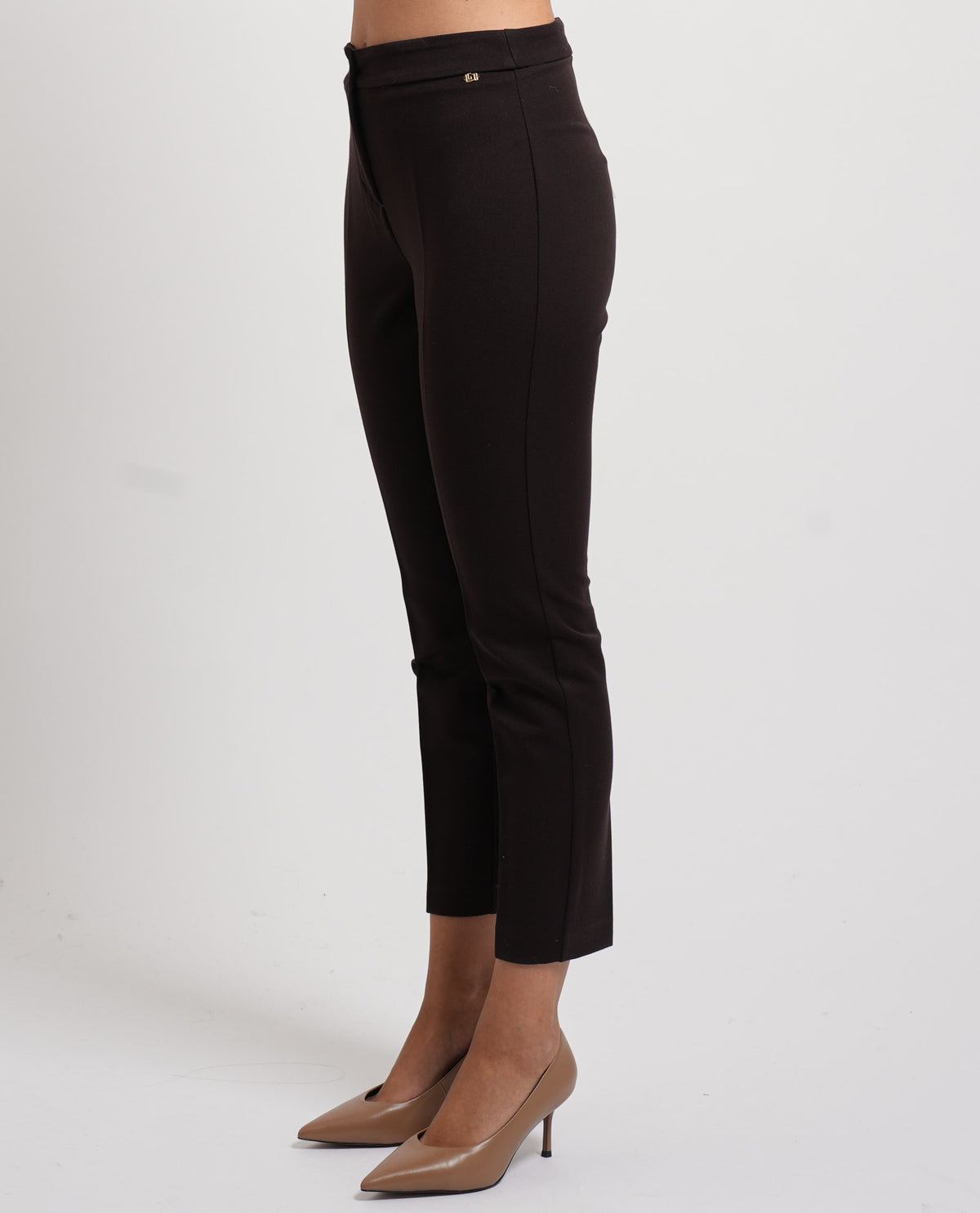 Pantaloni cropped donna Gaudi con piega 