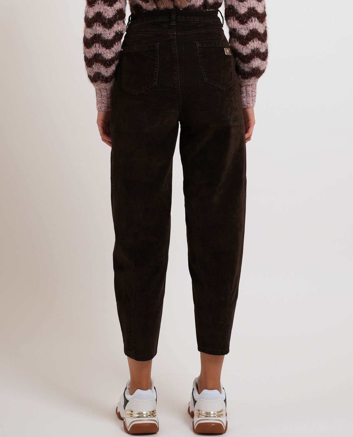 Jeans slouchy Gaudi donna in cotone floccato 