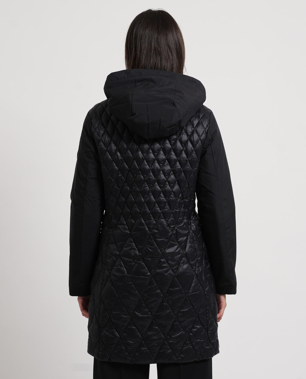 Parka nero Gaudi donna con cappuccio 