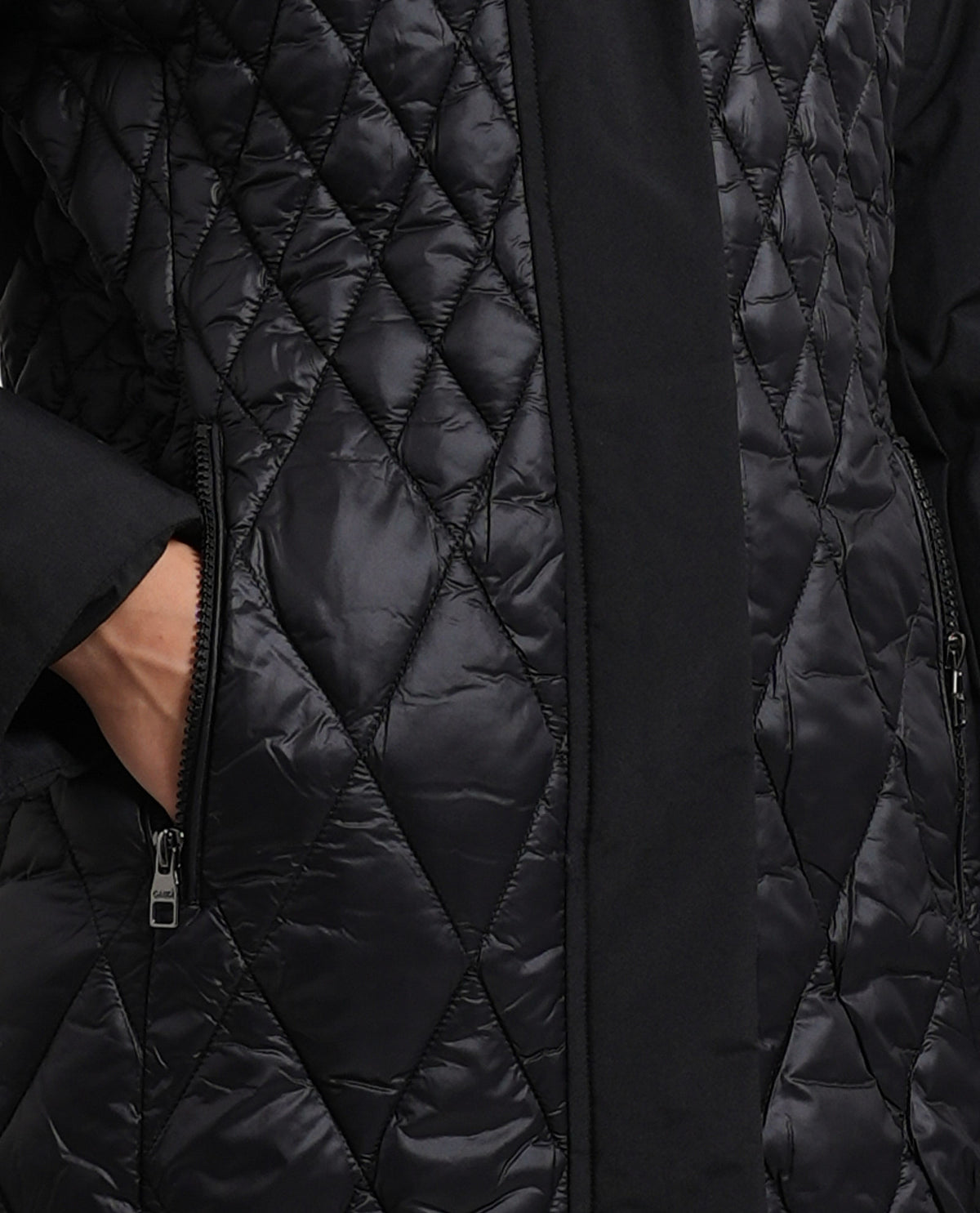 Parka nero Gaudi donna con cappuccio 