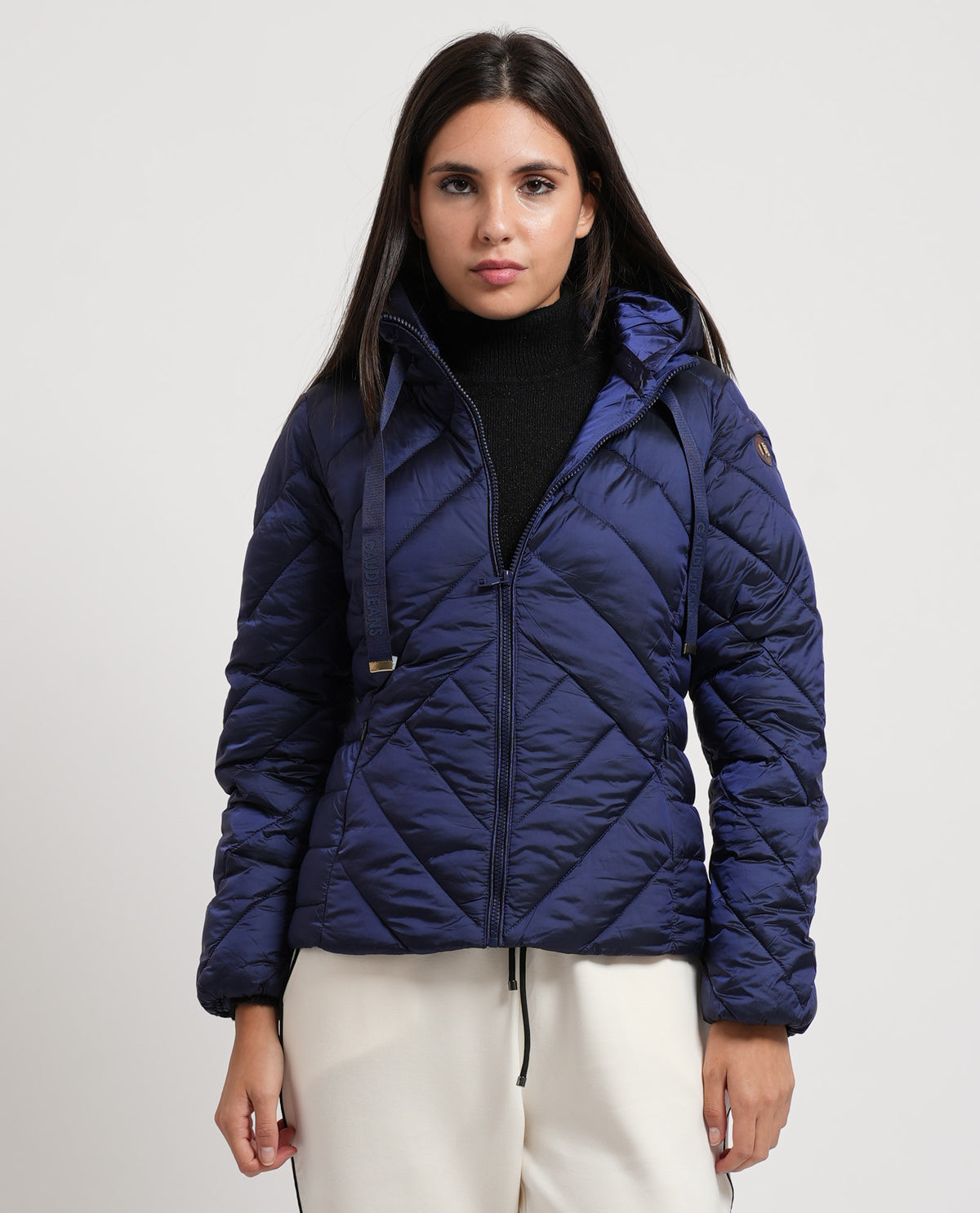 Piumino donna Gaudi in nylon con cappuccio 