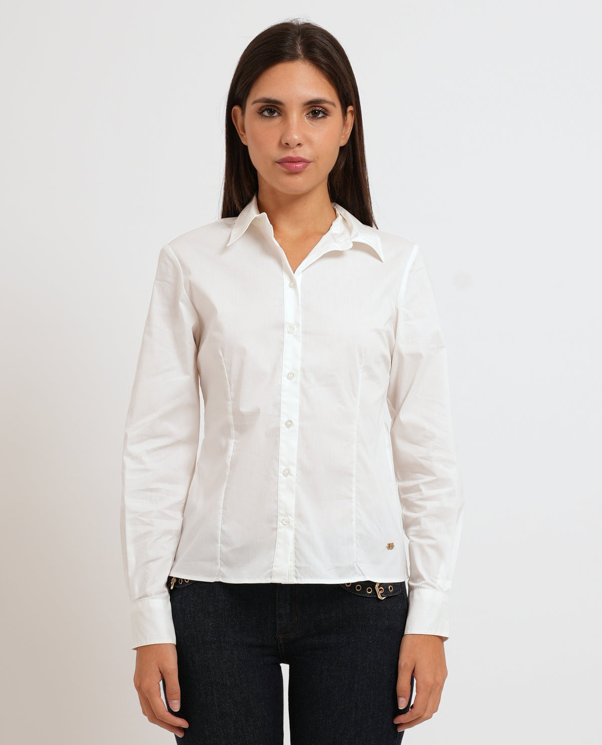 Camicia slim fit Gaudi donna dal taglio corto 