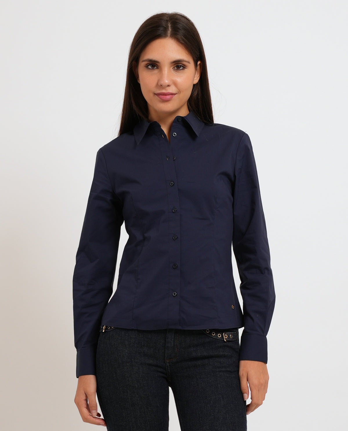 Camicia slim fit Gaudi donna dal taglio corto 
