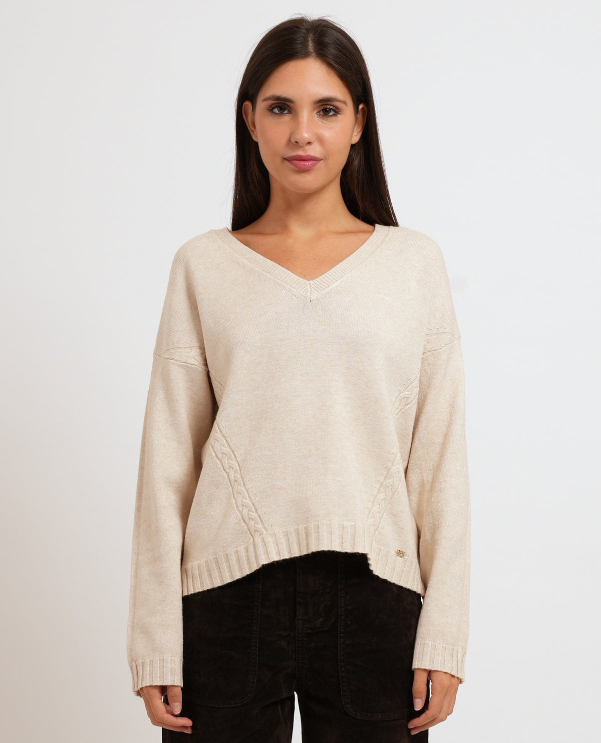 Maglione donna Gaudi con taglio svasato 