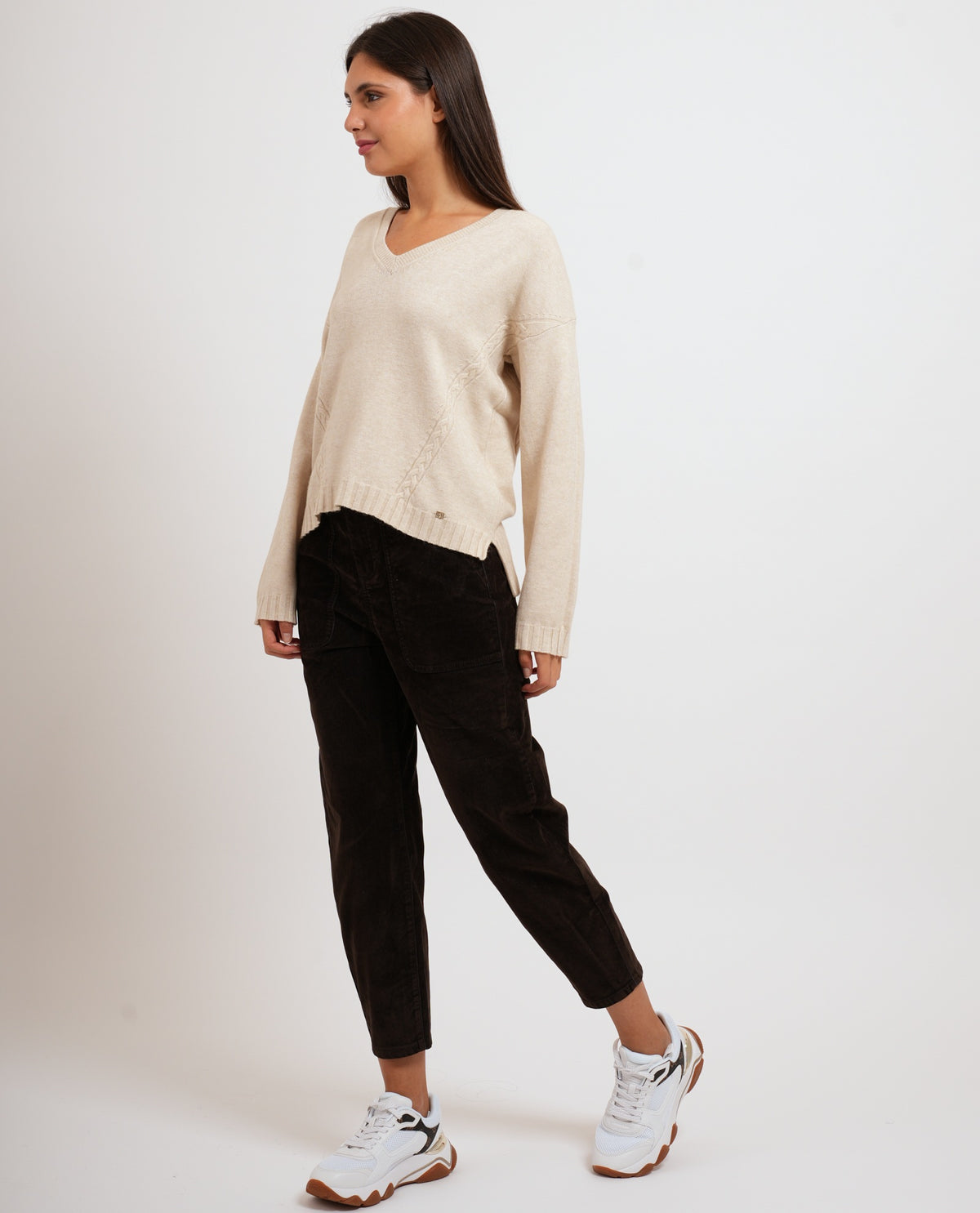 Maglione donna Gaudi con taglio svasato 