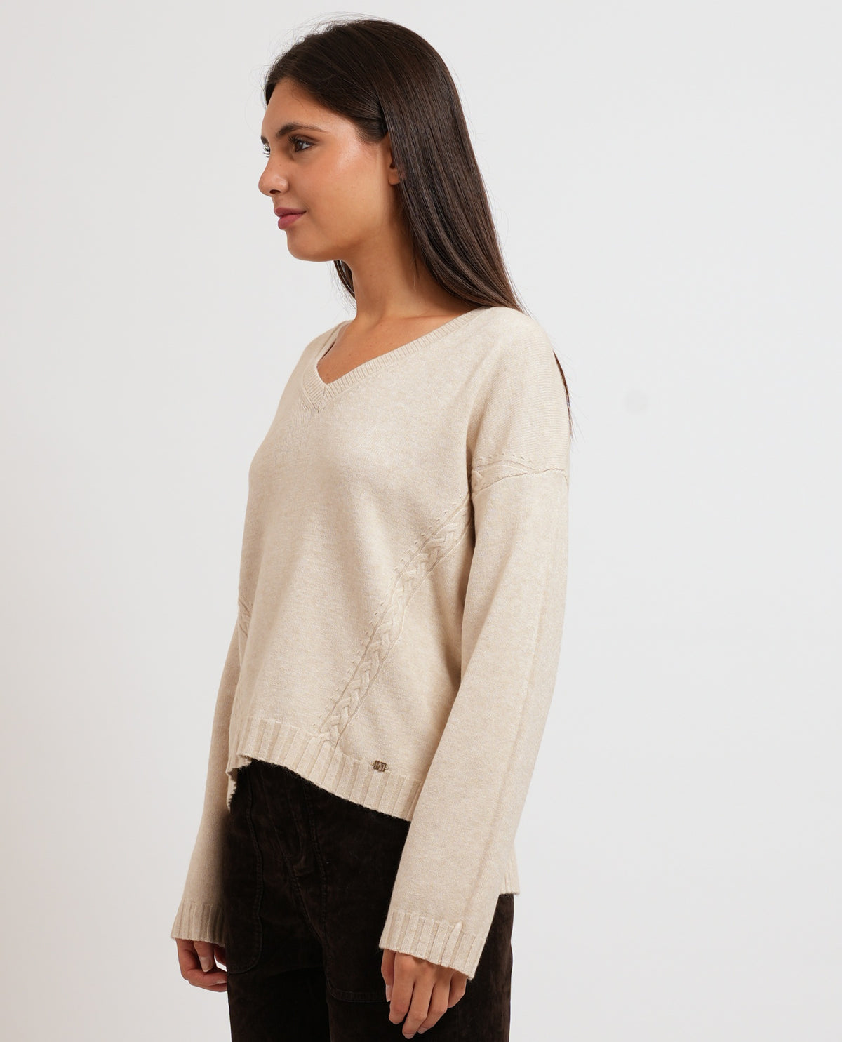 Maglione donna Gaudi con taglio svasato 