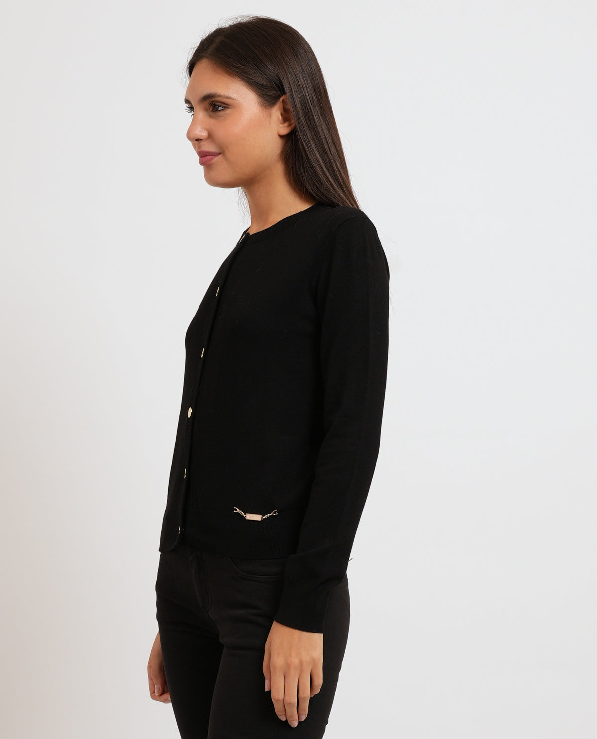 Cardigan donna Gaudi con bottoni dorati 