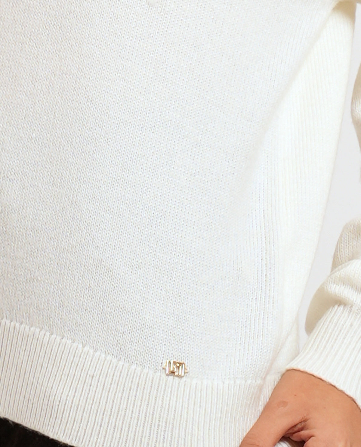 Maglione in misto lana Gaudi donna con collo a polo 