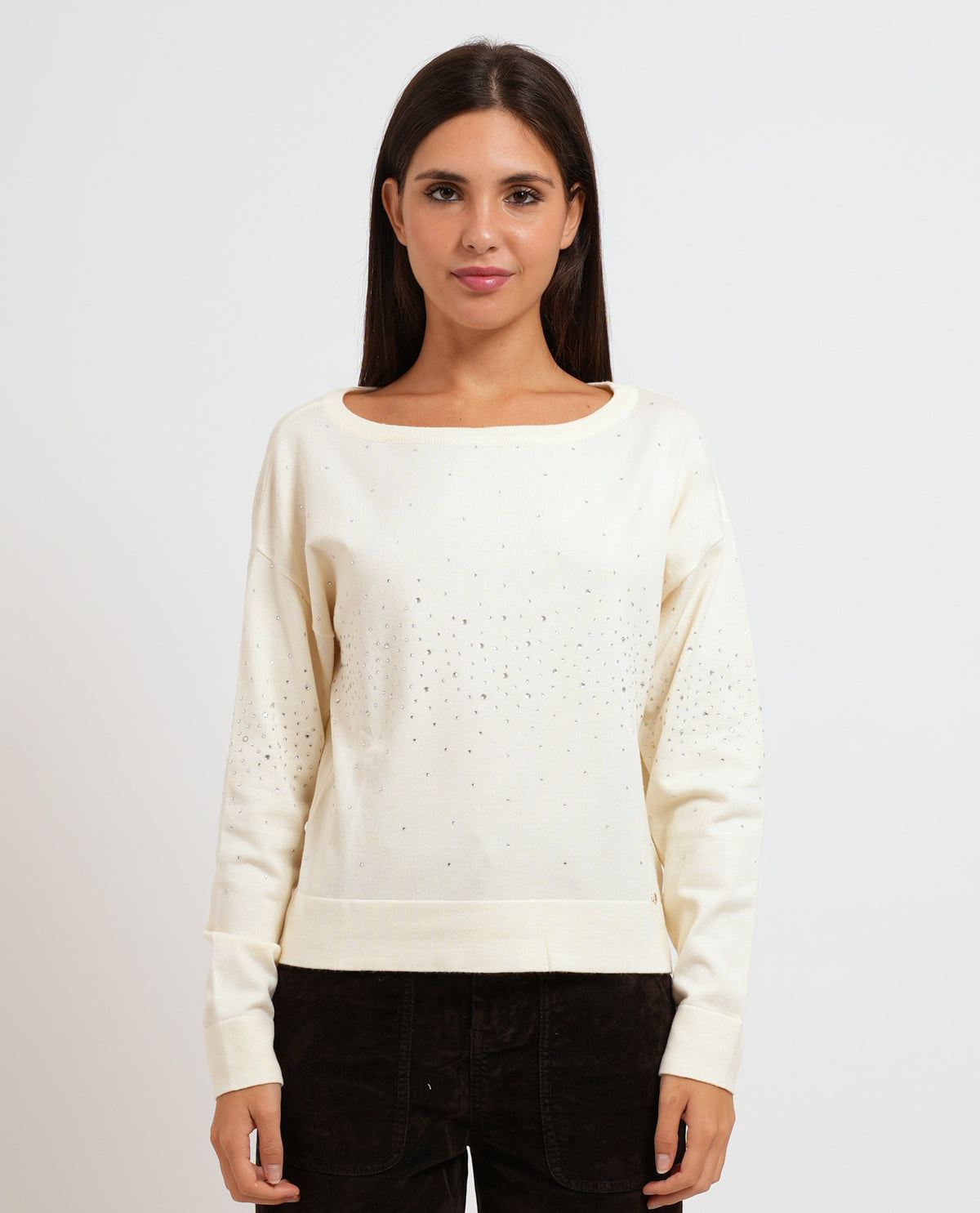 Maglione donna Gaudi con strass 