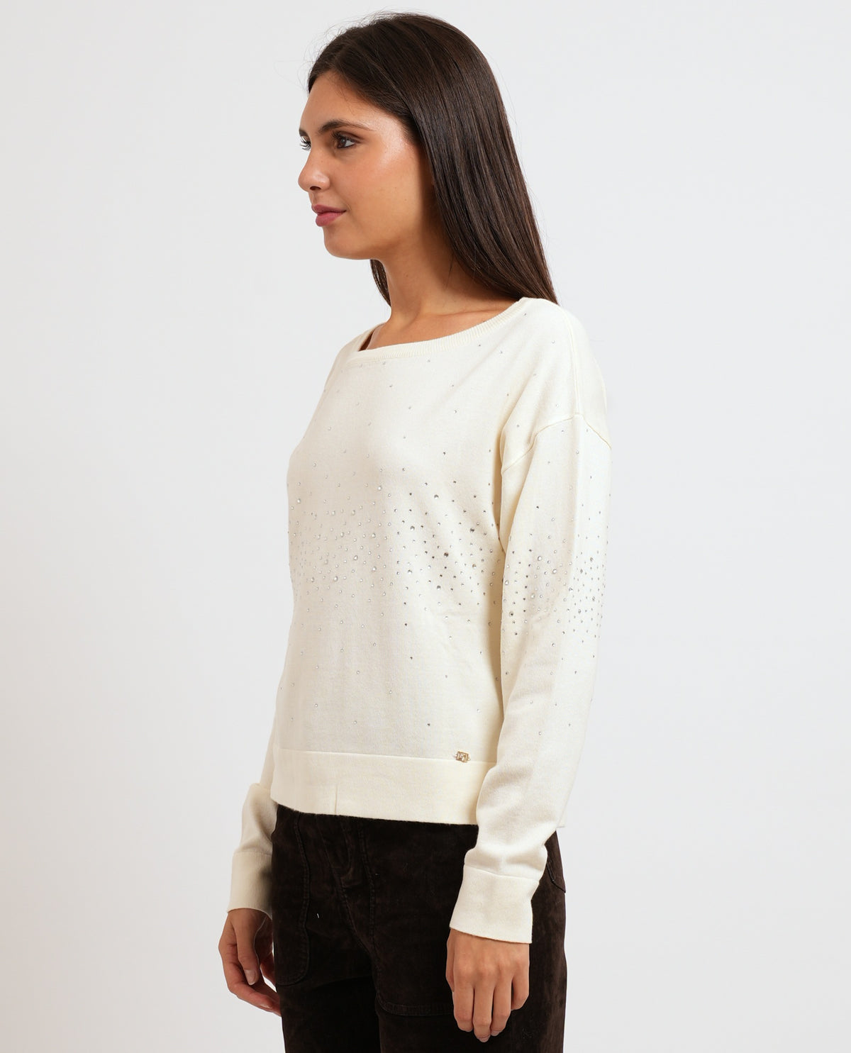 Maglione donna Gaudi con strass 