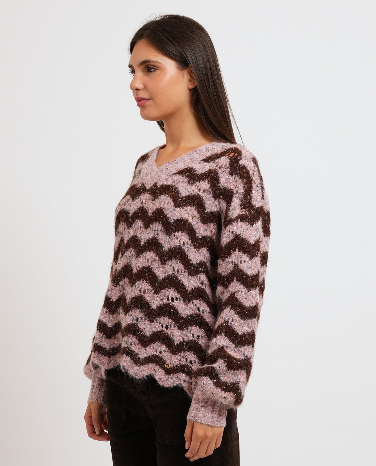 Maglione Gaudi donna effetto see-through 