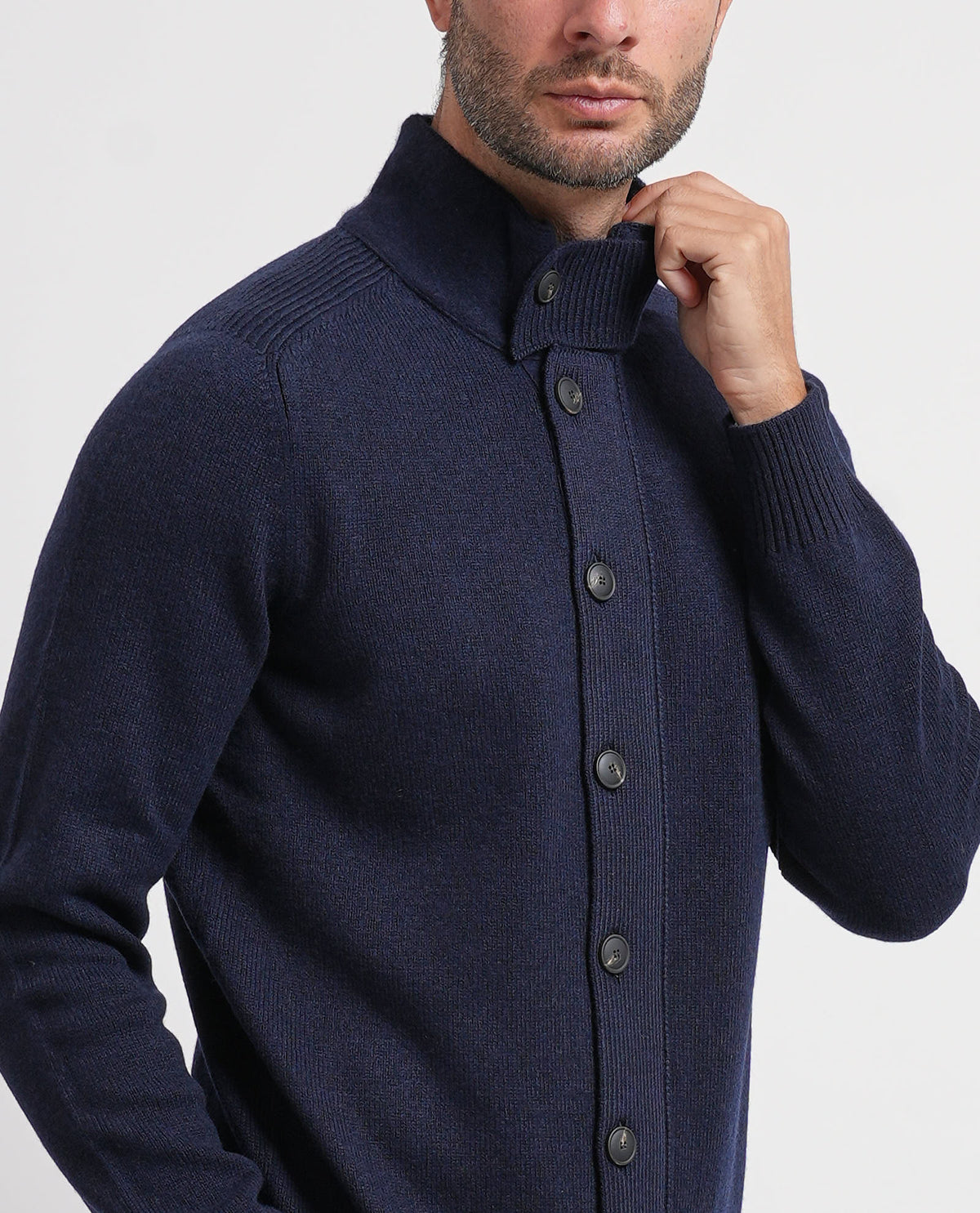 Maglia uomo Gran Sasso con colletto a polo 