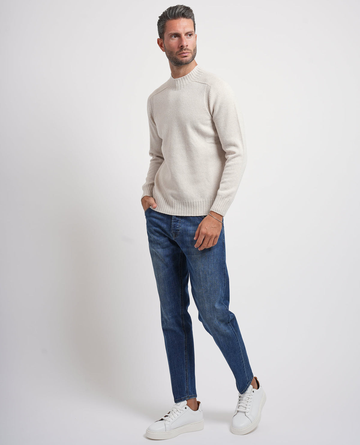 Maglione uomo Gran Sasso in misto cashmere 