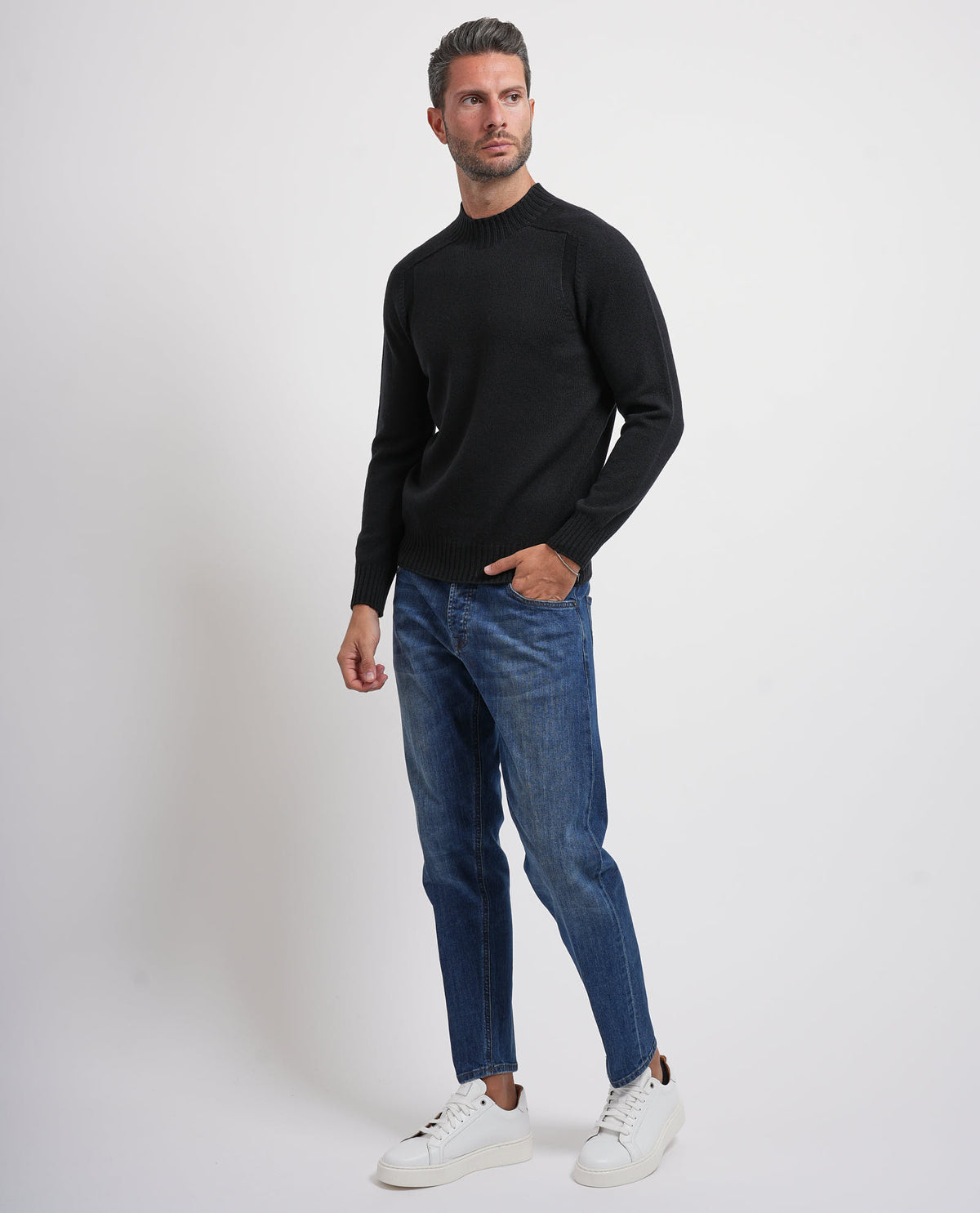 Maglione uomo Gran Sasso in misto cashmere 