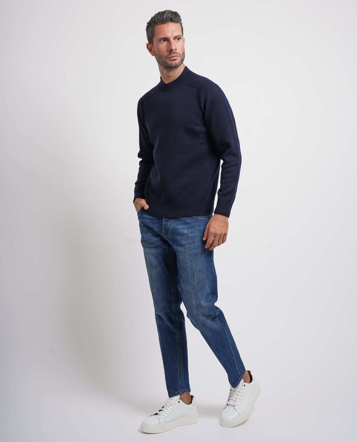 Maglione uomo Gran Sasso in misto cashmere 