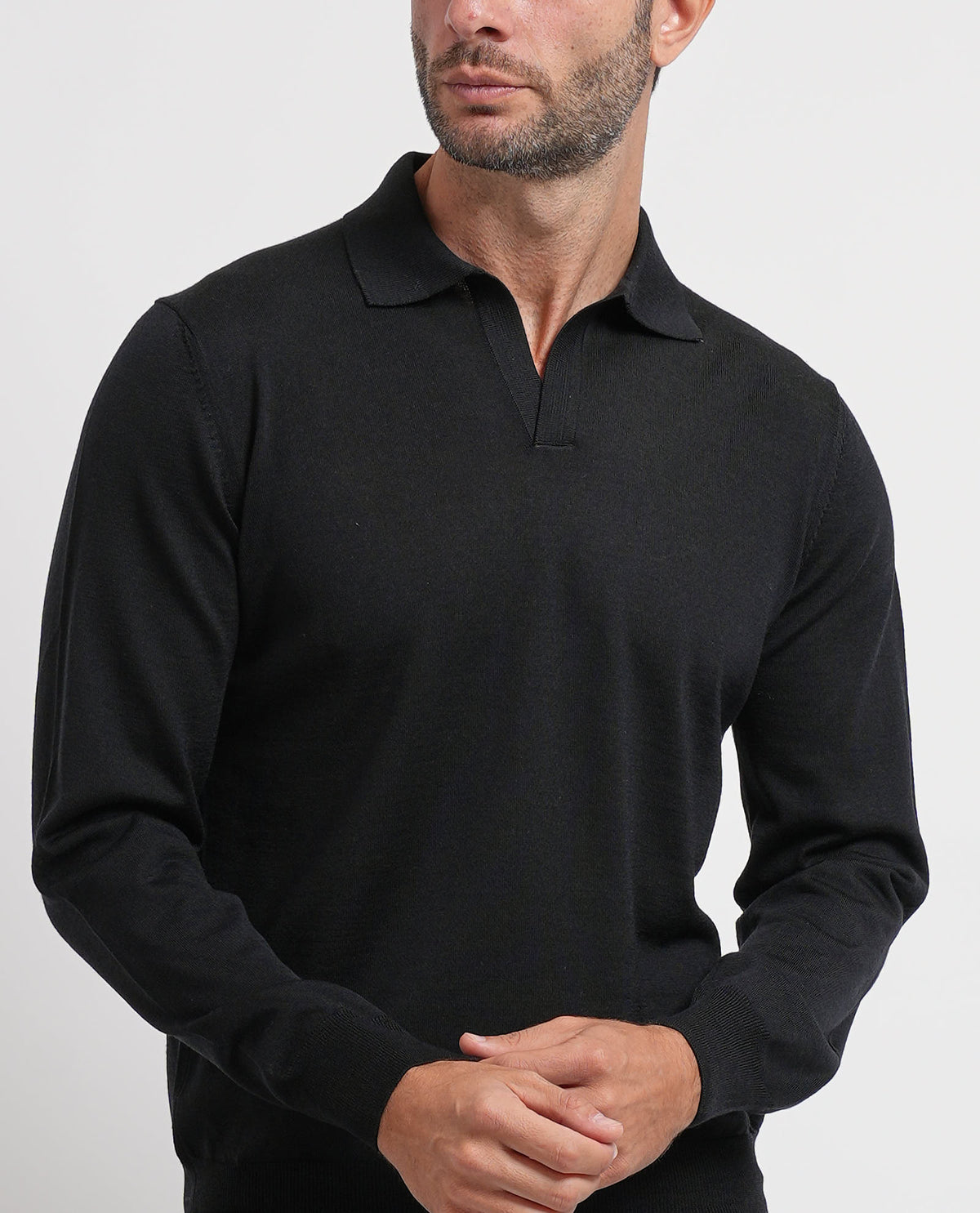 Maglia uomo Gran Sasso con colletto a polo 