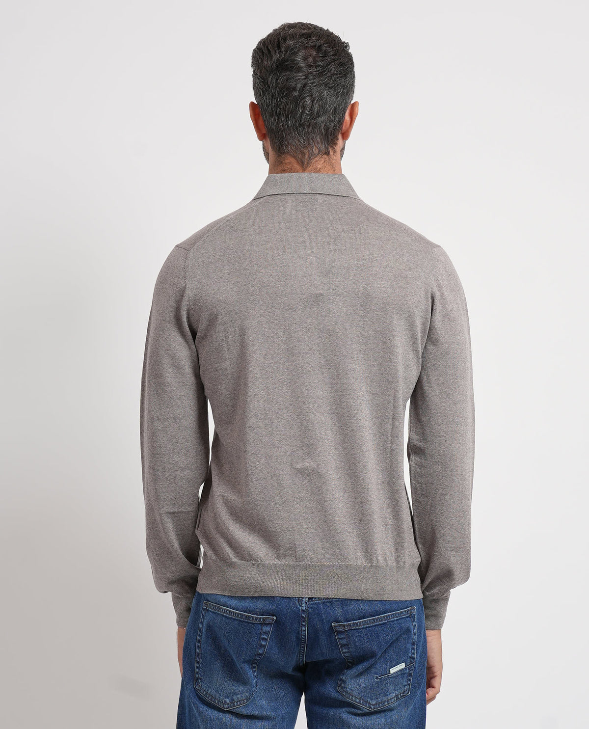 Maglia uomo Gran Sasso con colletto a polo 