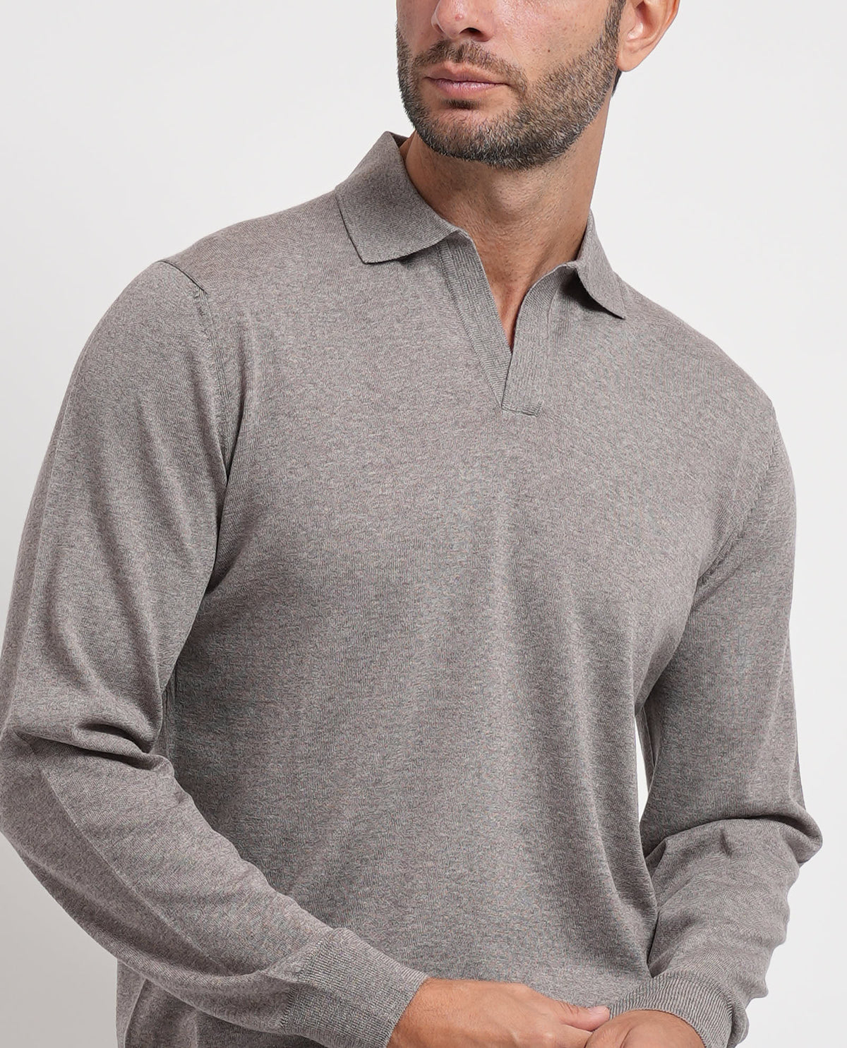Maglia uomo Gran Sasso con colletto a polo 