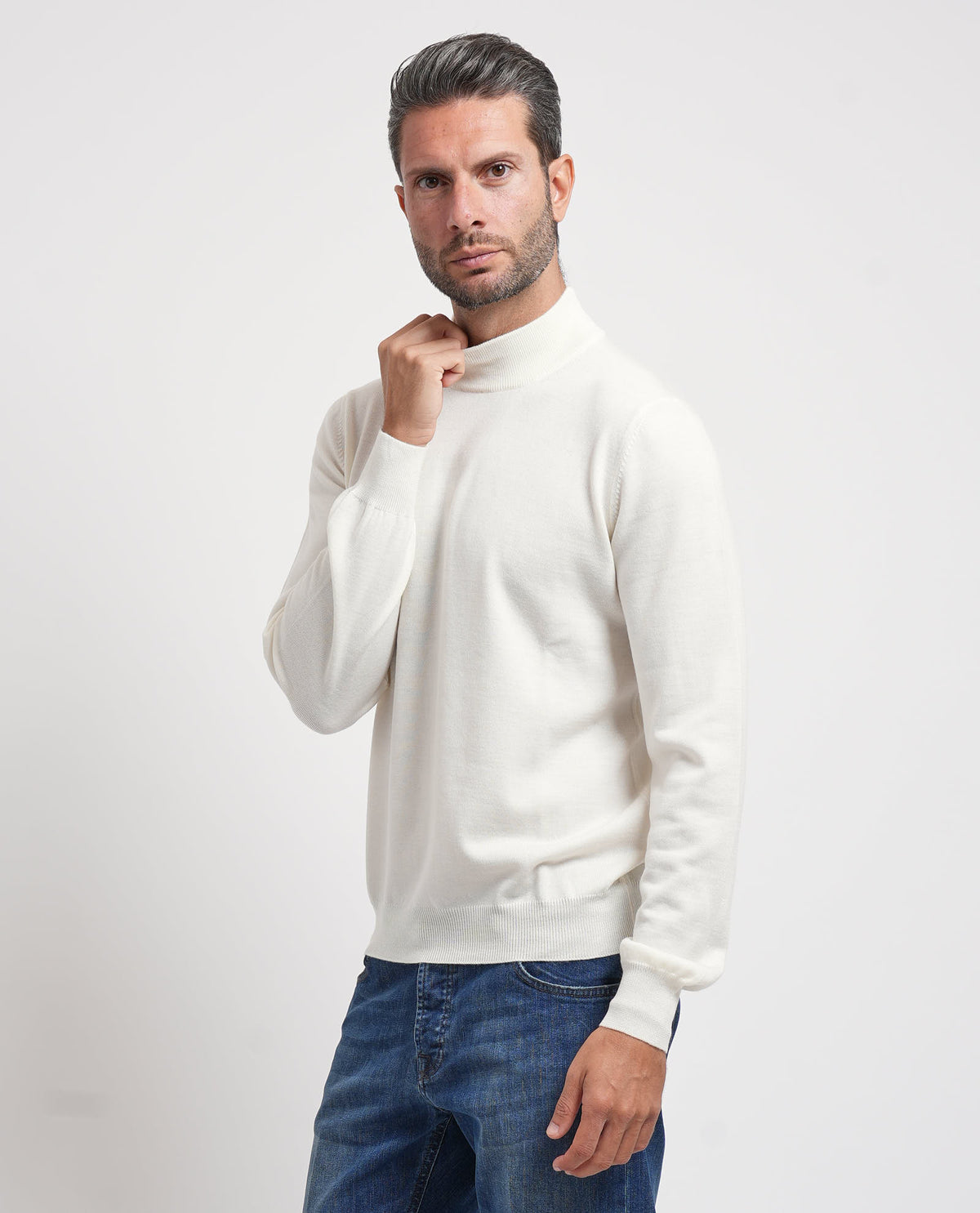 Maglione uomo Gran Sasso mezzo collo 
