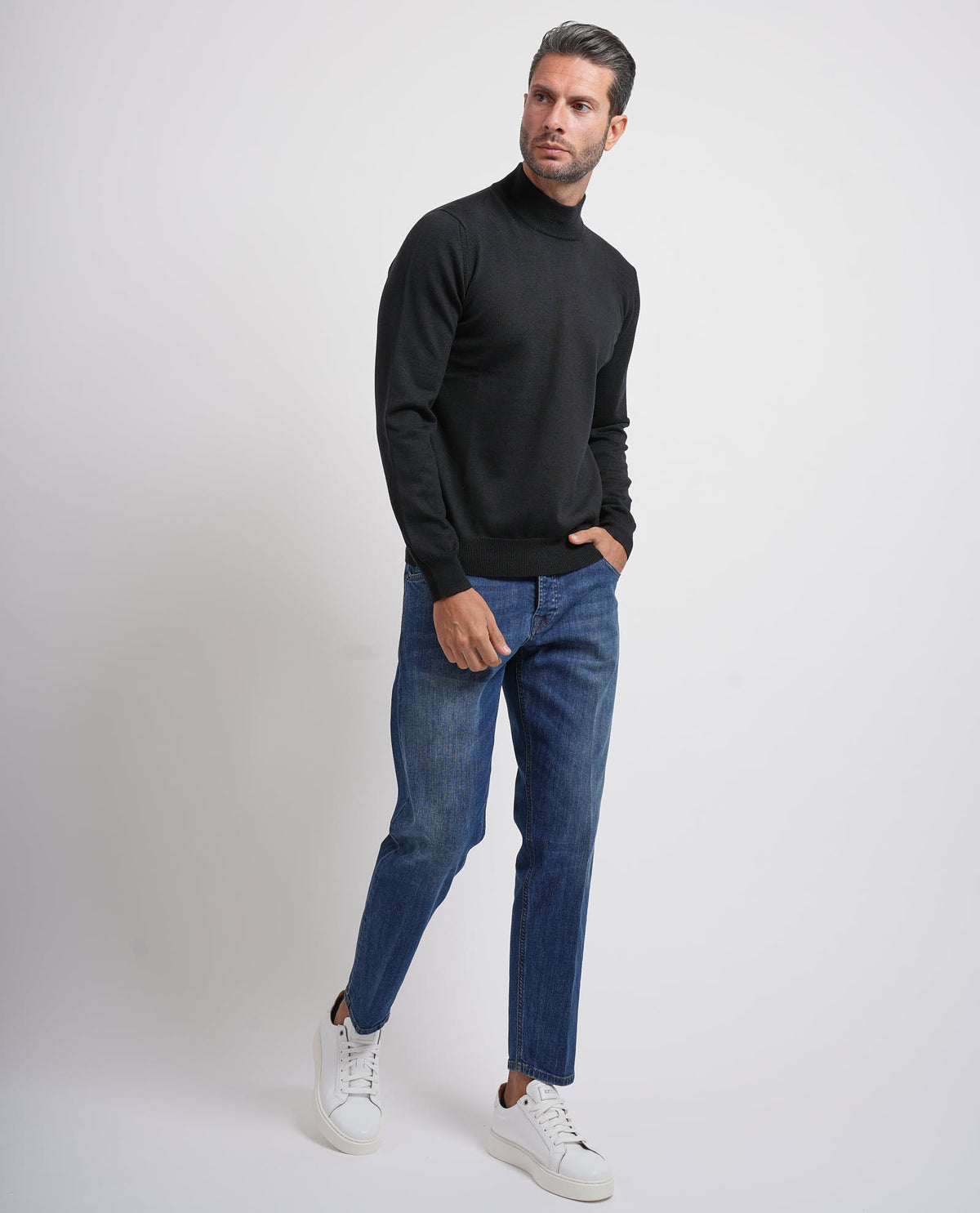 Maglione uomo Gran Sasso mezzo collo 