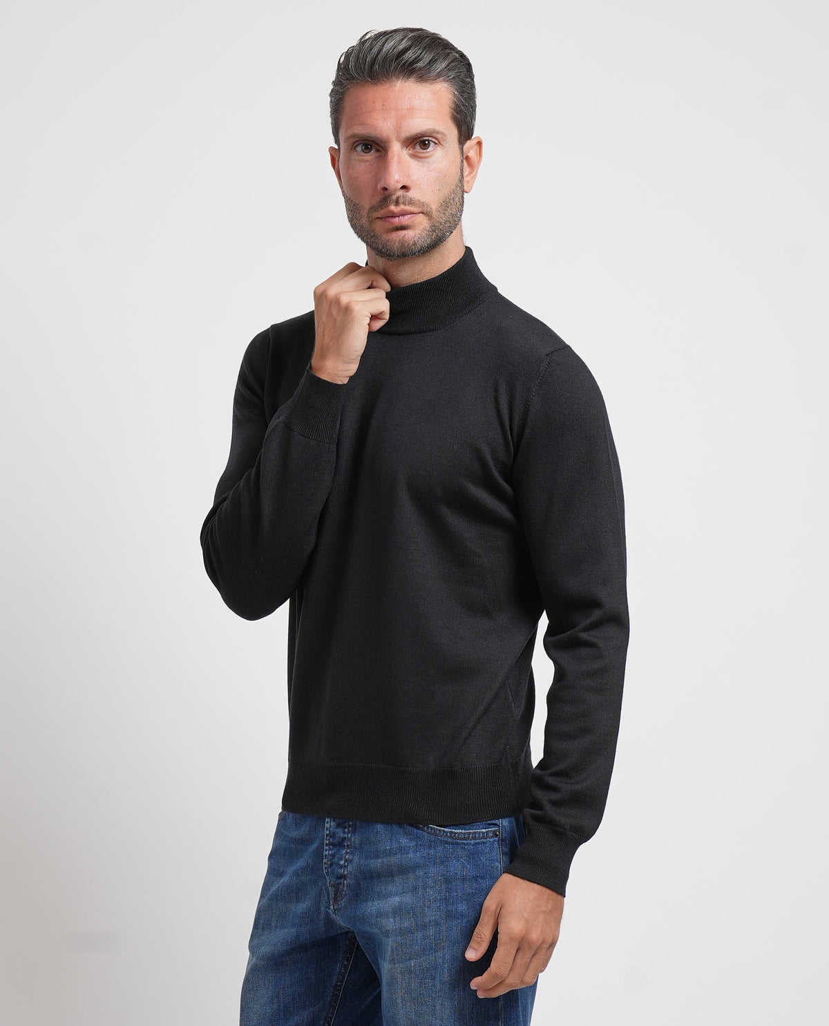 Maglione uomo Gran Sasso mezzo collo 
