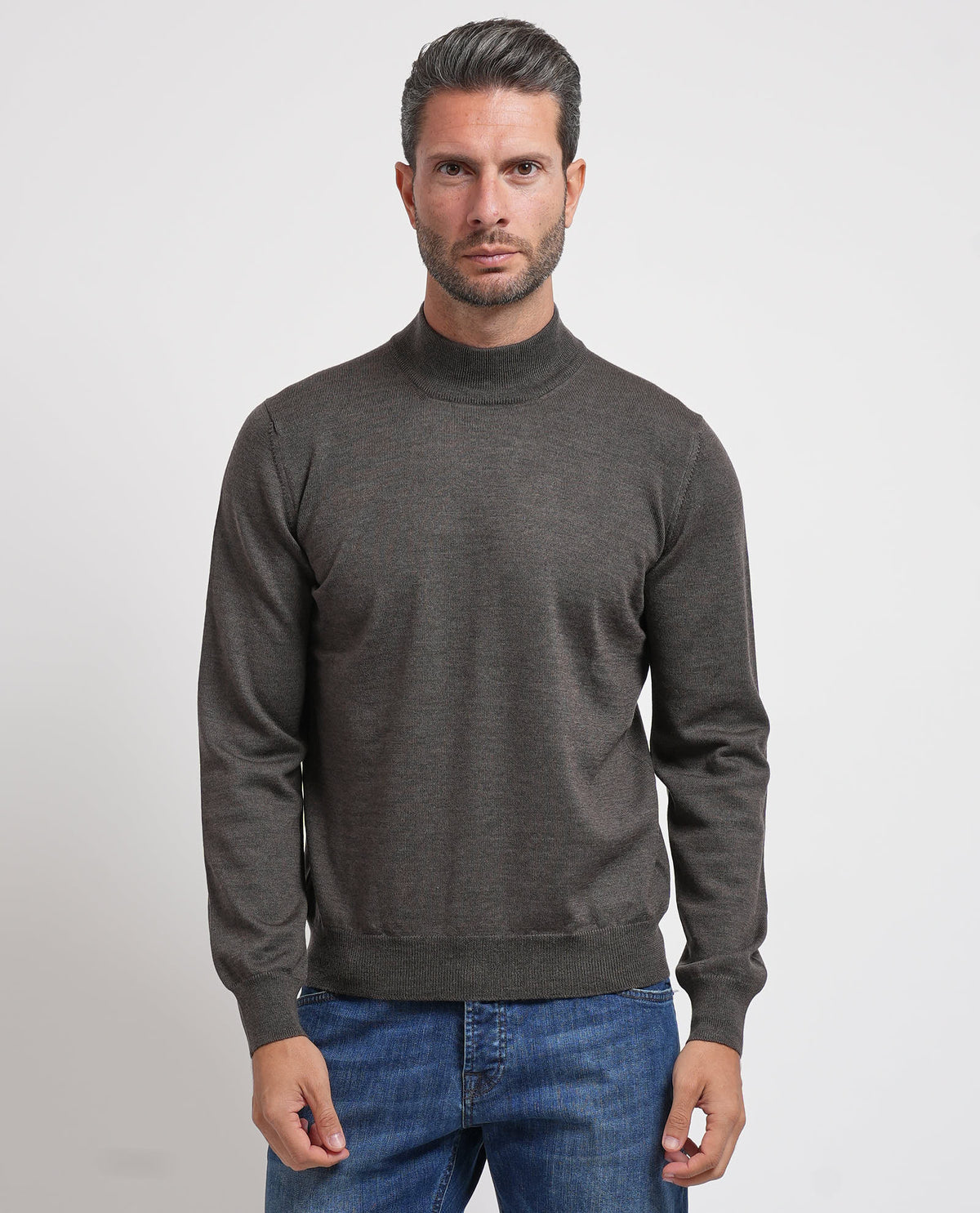 Maglione uomo Gran Sasso mezzo collo 