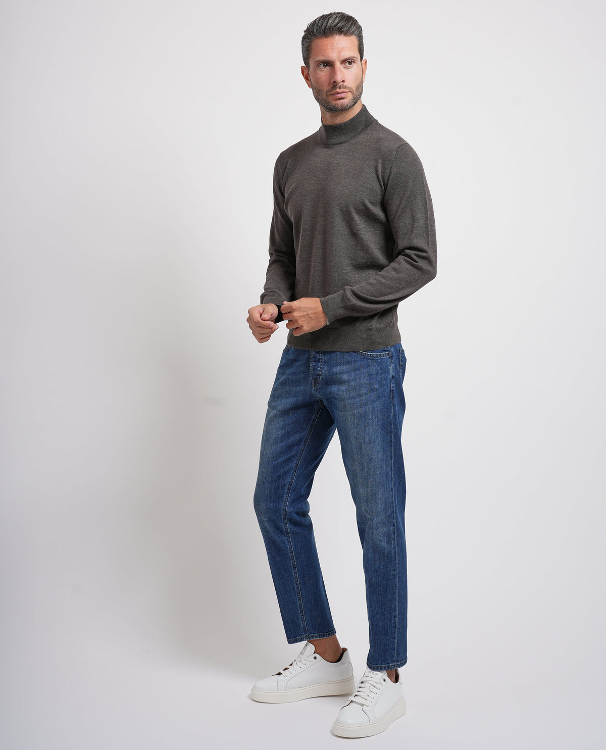 Maglione uomo Gran Sasso mezzo collo 