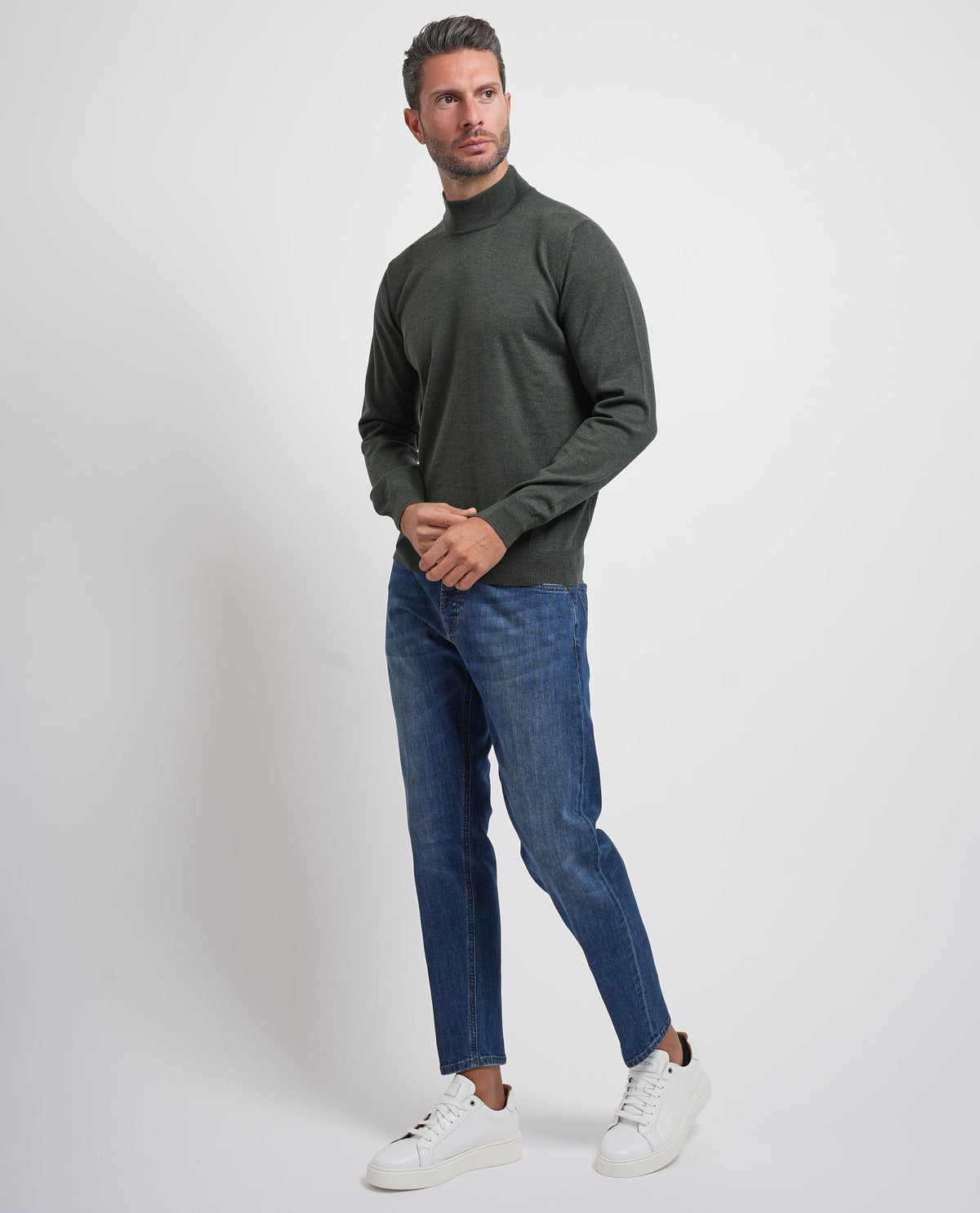 Maglione uomo Gran Sasso mezzo collo 