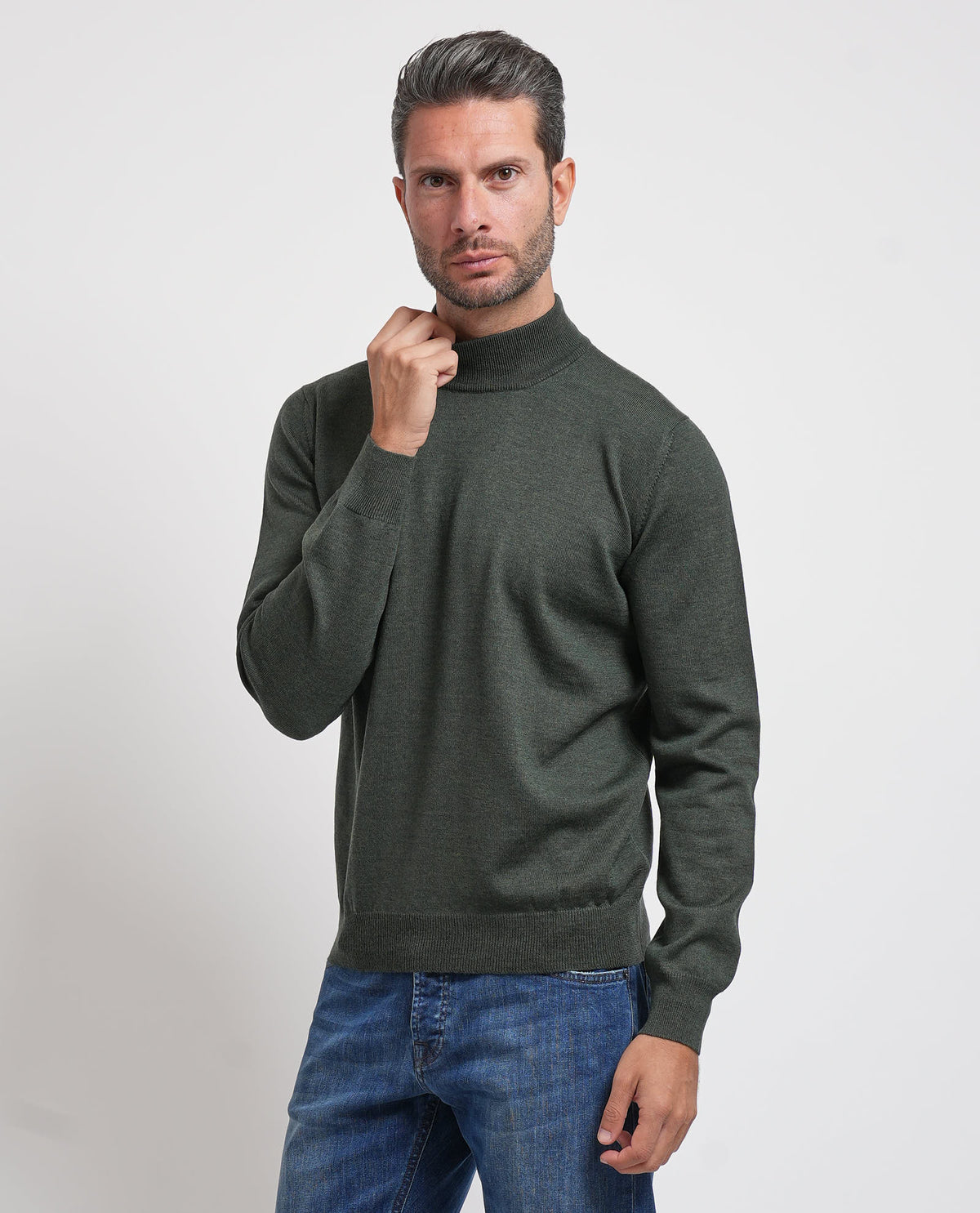 Maglione uomo Gran Sasso mezzo collo 