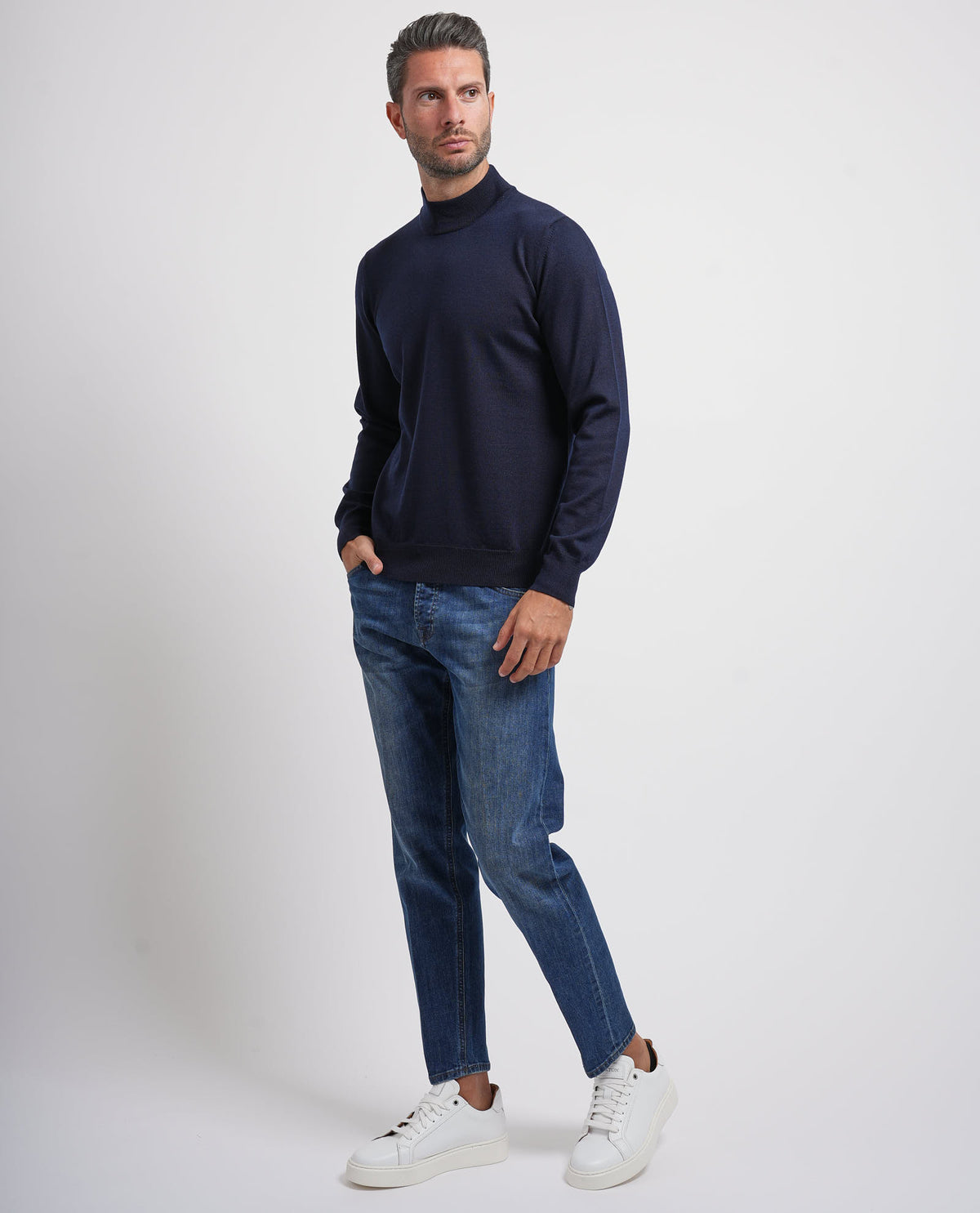Maglione uomo Gran Sasso mezzo collo 