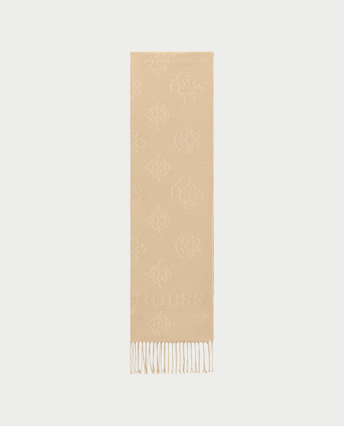 Sciarpa donna Guess con logo e frange<BR/> 