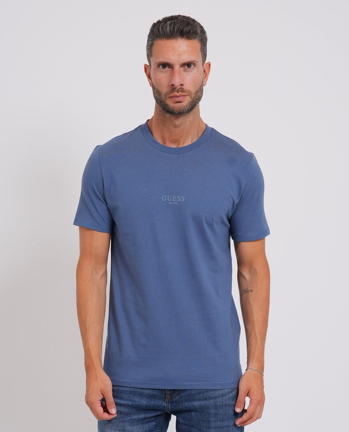 T-shirt Aidy uomo Guess girocollo<BR/> 