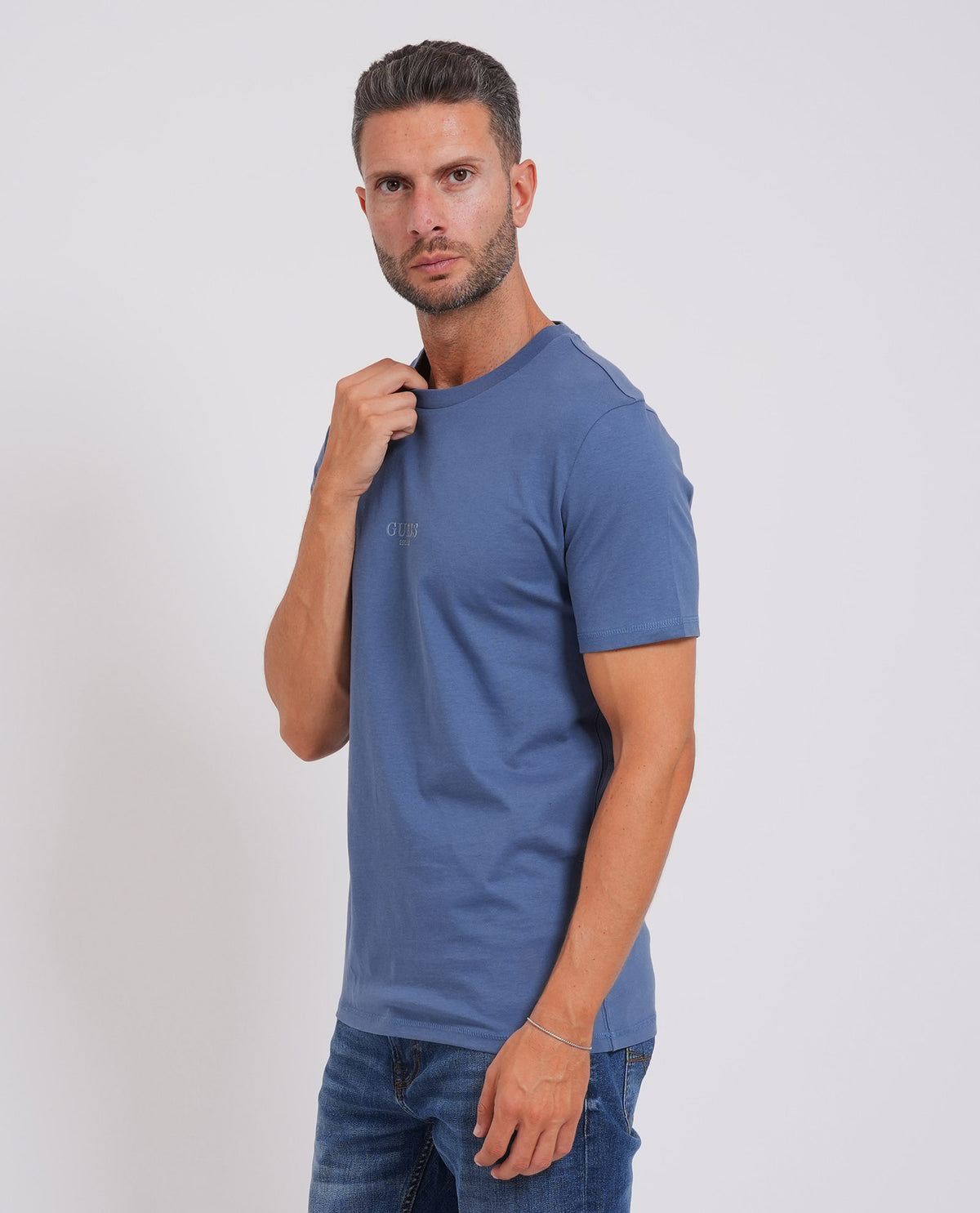 T-shirt Aidy uomo Guess girocollo<BR/> 