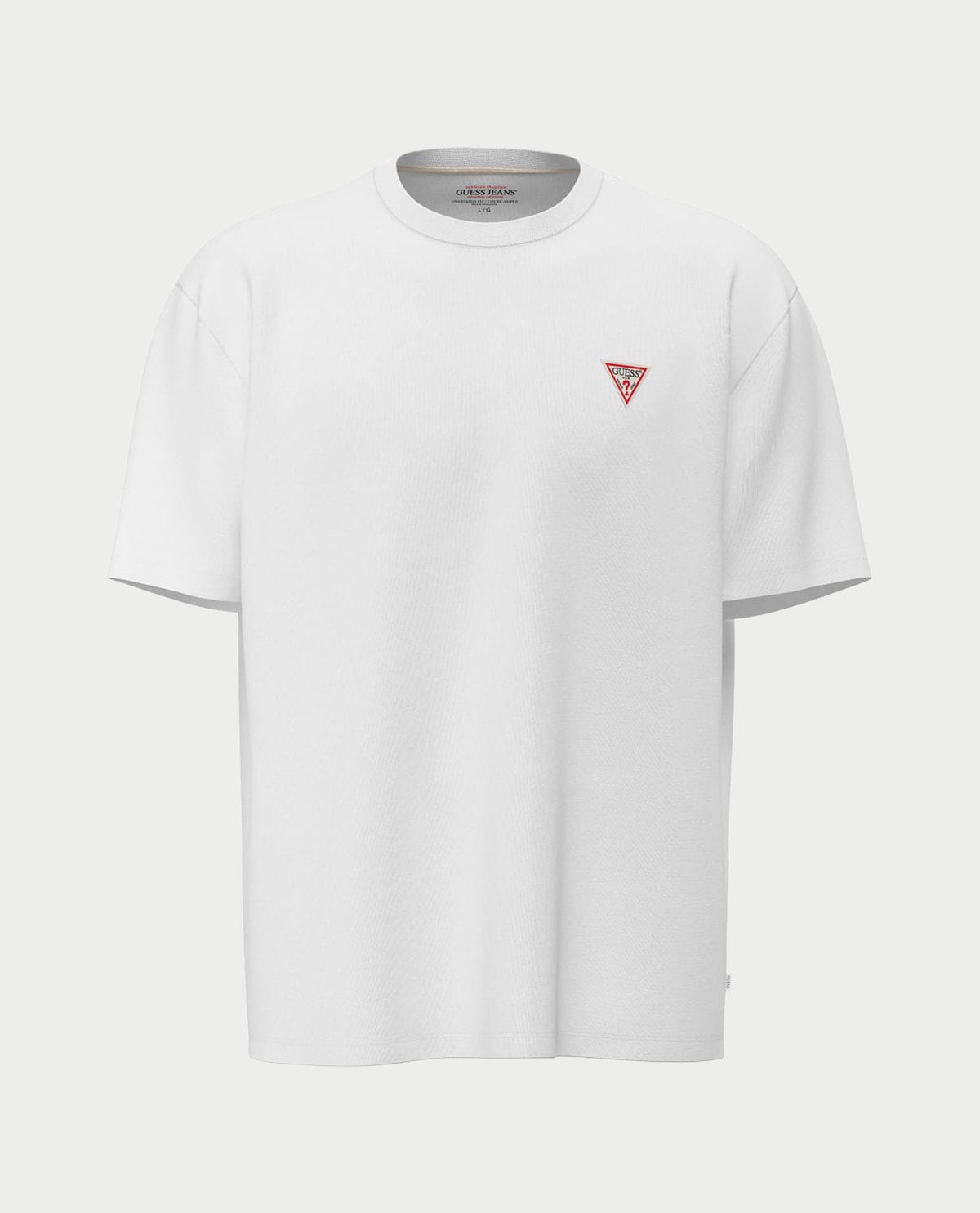 T-shirt oversize con patch mini Guess uomo<BR/> 