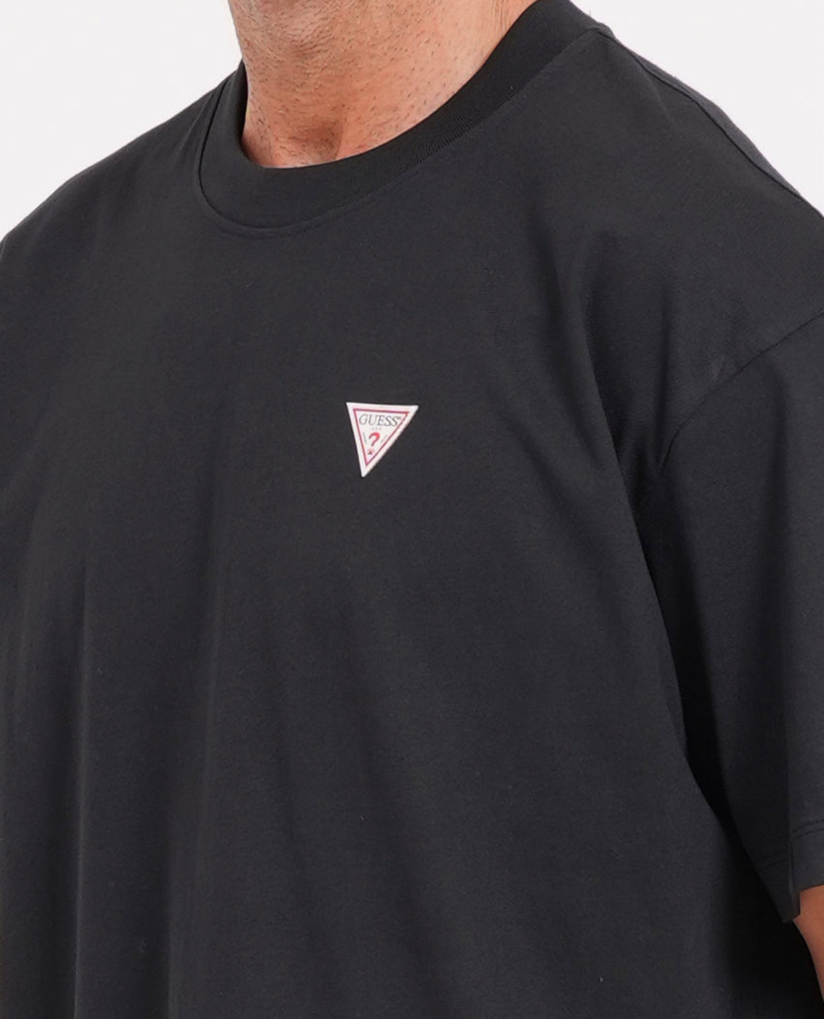 T-shirt oversize con patch mini Guess uomo 