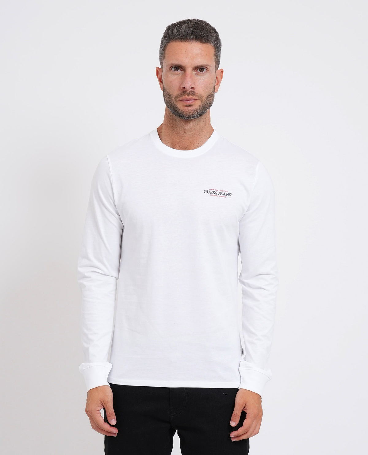 T-shirt Guess uomo slim fit a manica lunga<BR/> 