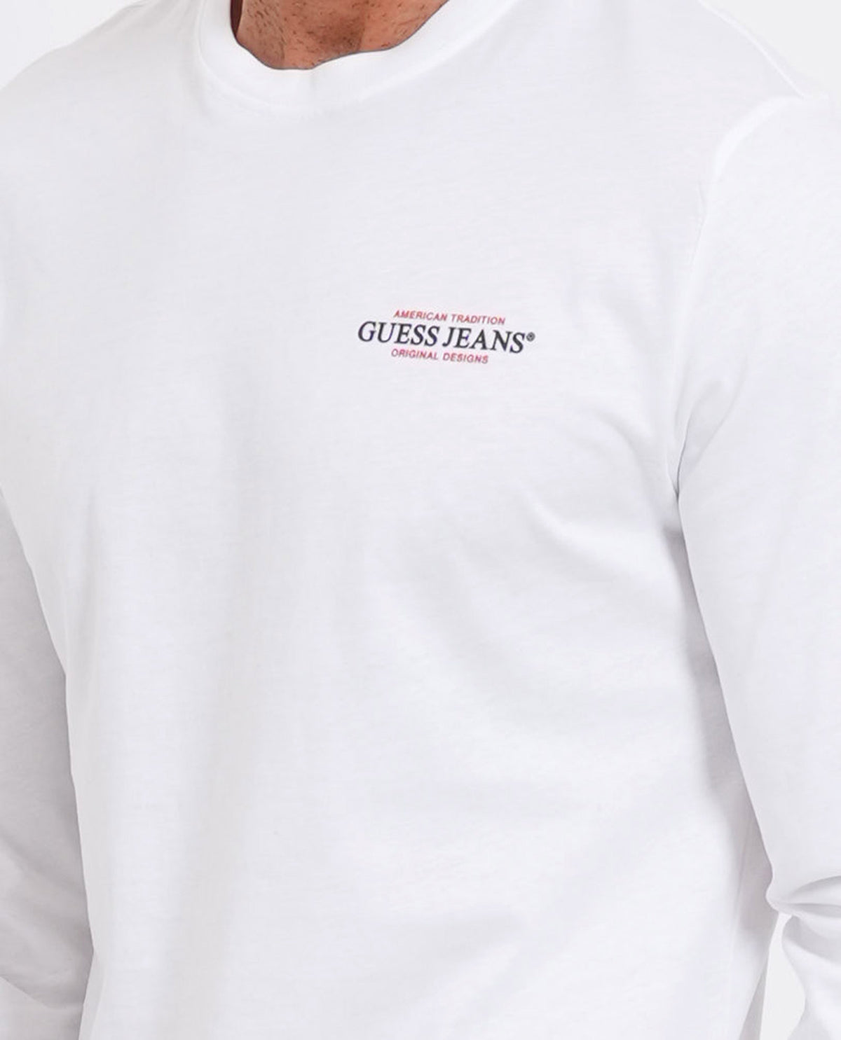T-shirt Guess uomo slim fit a manica lunga<BR/> 