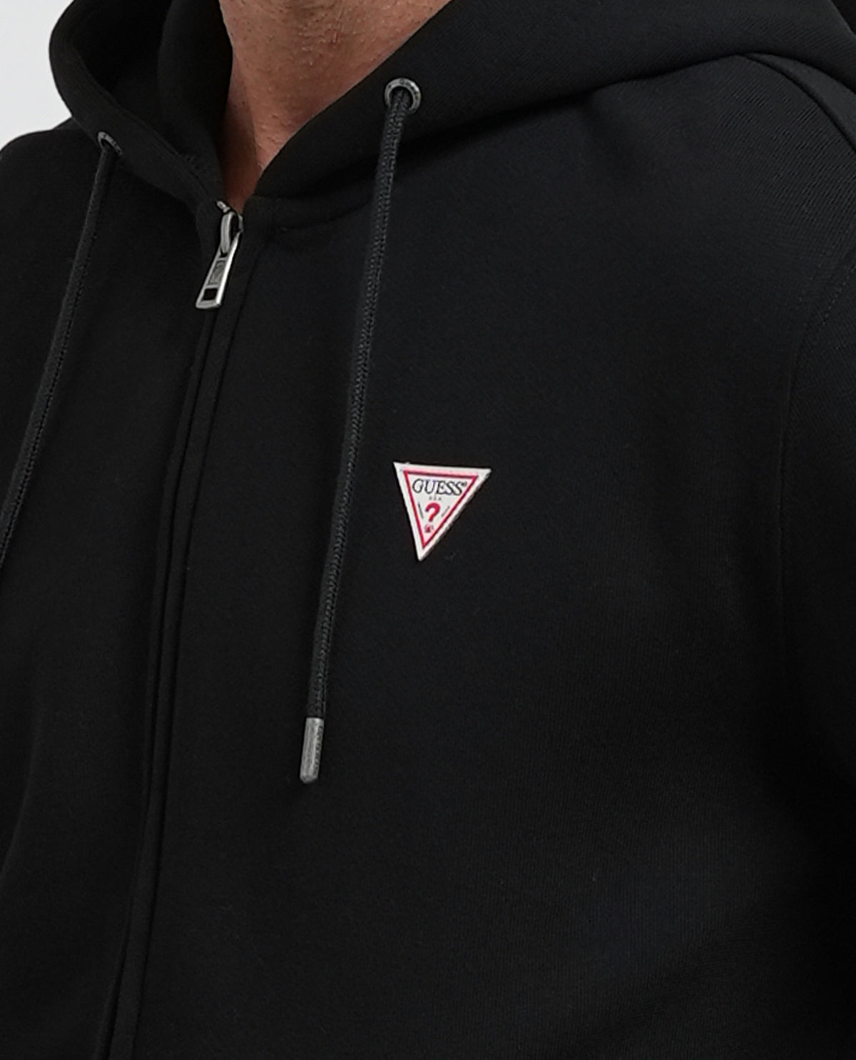 Felpa con zip mini triangolo uomo Guess Jeans 
