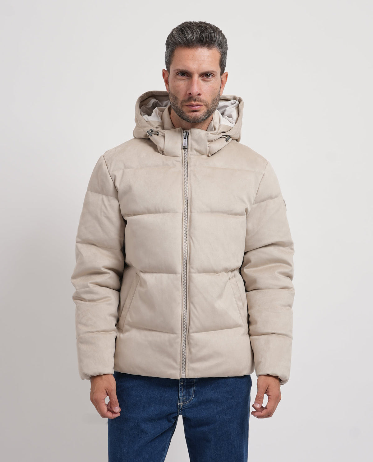 Guess Giacca uomo trapuntata effetto camoscio 