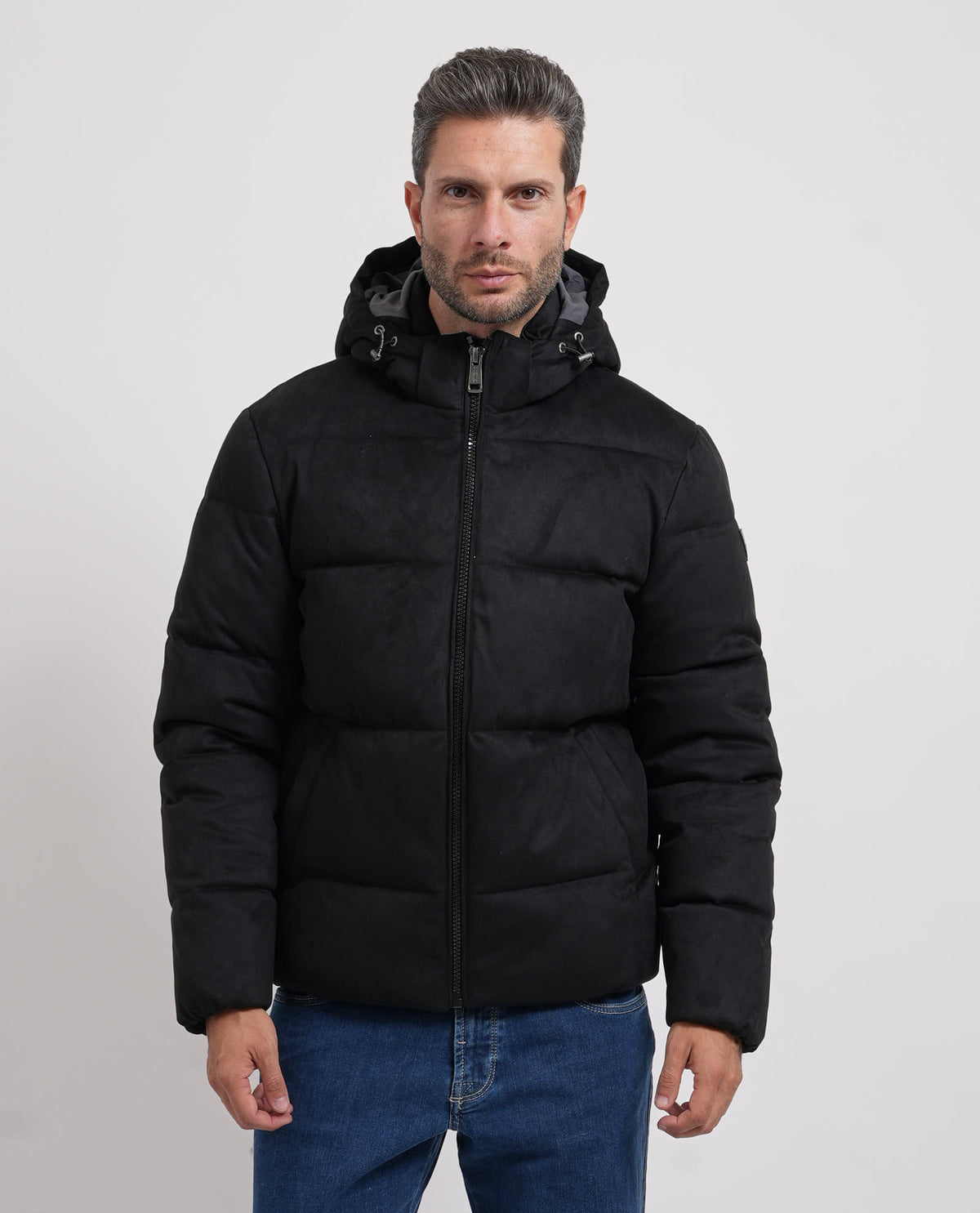 Guess Giacca uomo trapuntata effetto camoscio 