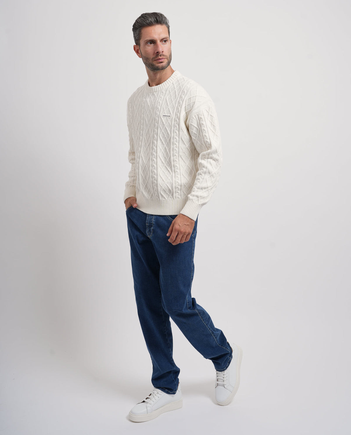 Maglione uomo Guess a trecce 