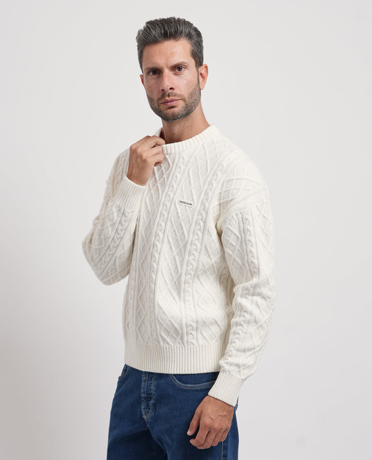 Maglione uomo Guess a trecce 
