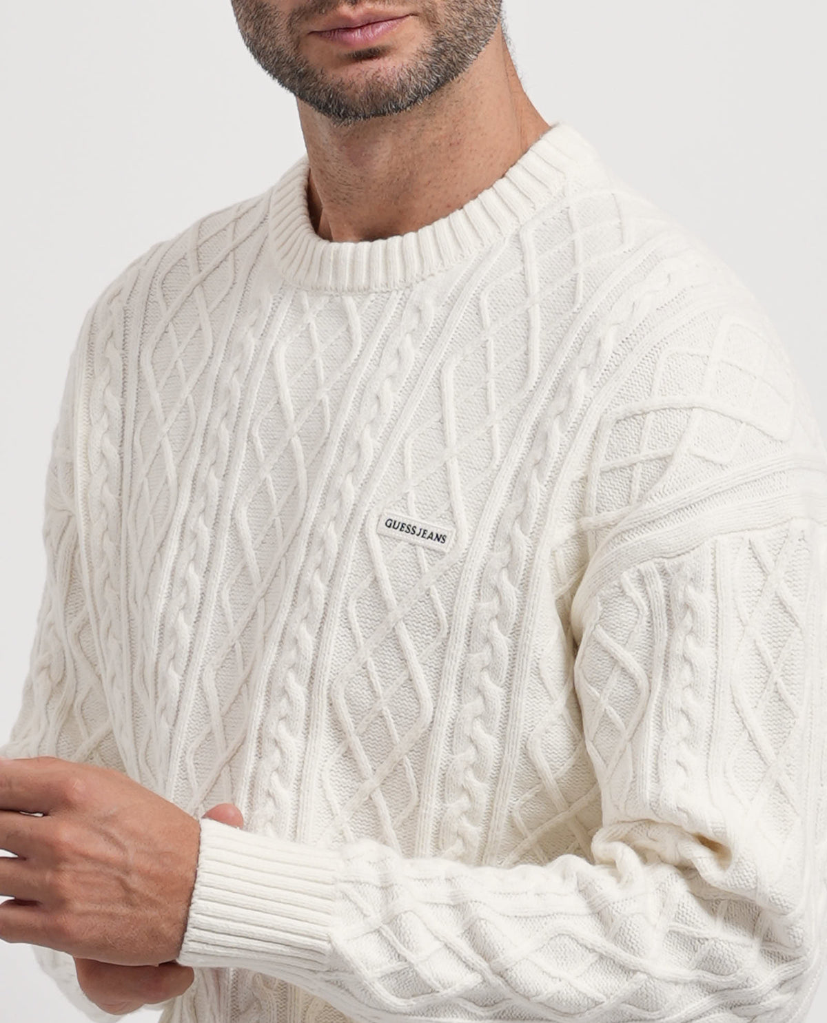 Maglione uomo Guess a trecce 