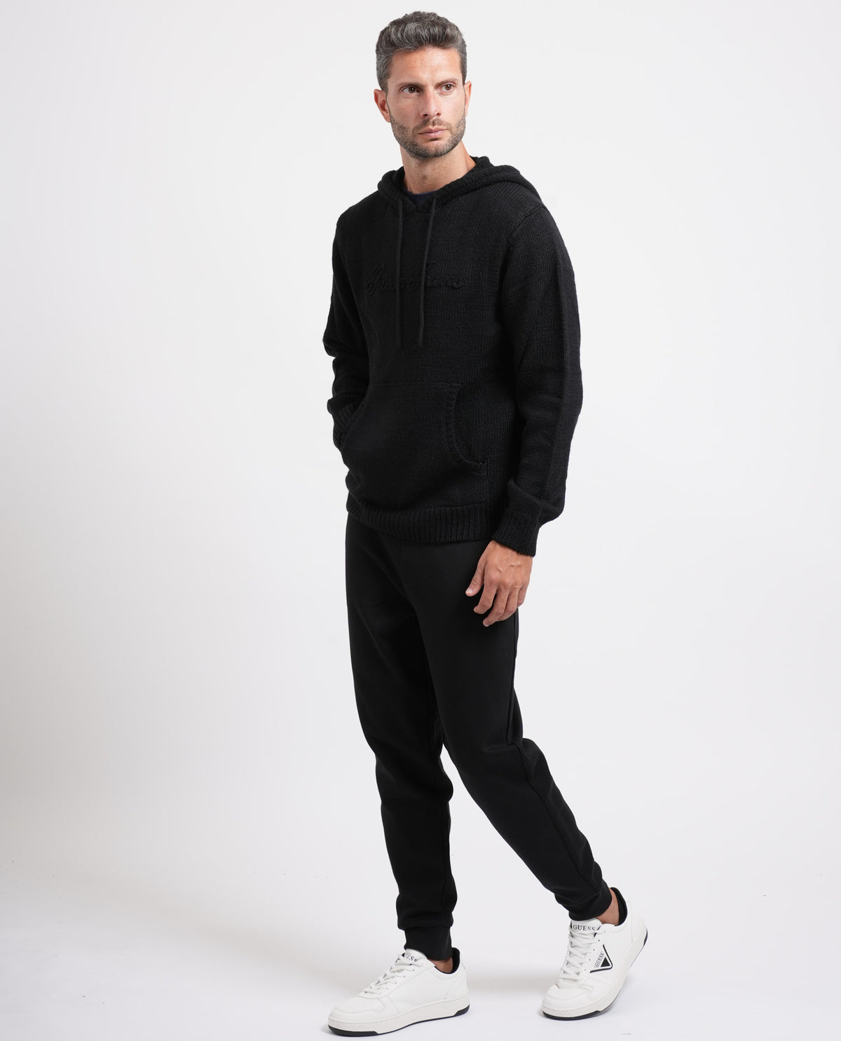 Magliono Guess uomo con cappuccio 
