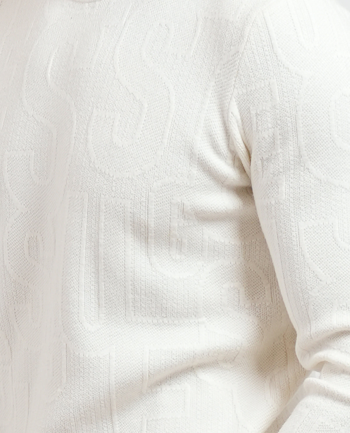 Maglione Uomo Guess con logo su tutta la superfice 
